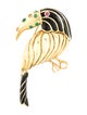 Cartier Vintage Emerald, Ruby, & Diamond Toucan Brooch