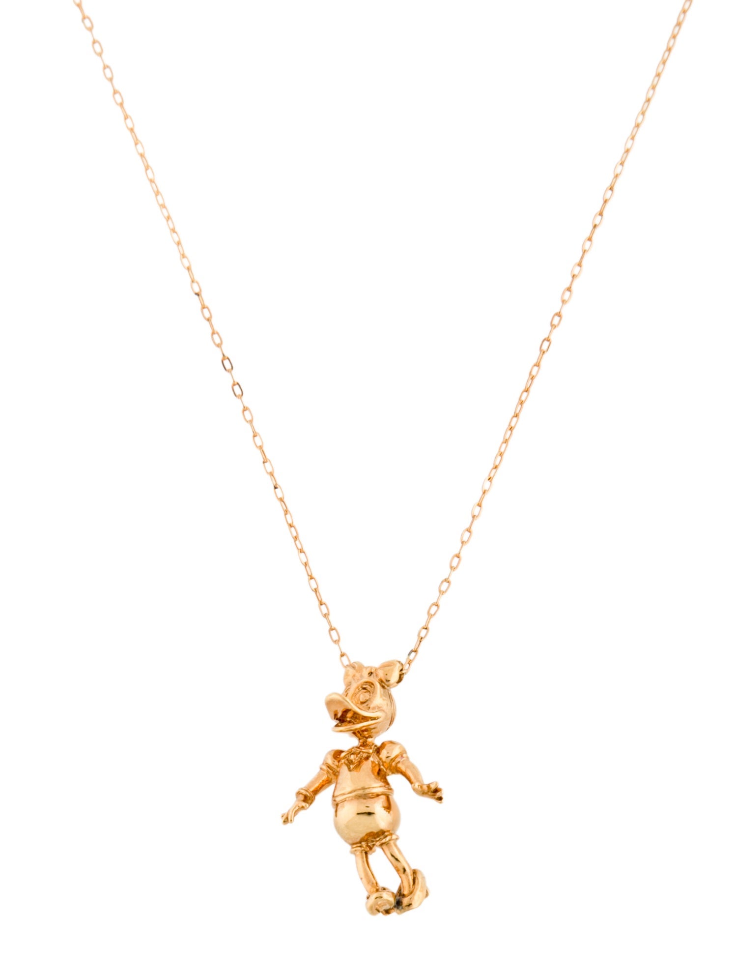 Cartier Vintage Walt Disney Daisy Duck Pendant Necklace