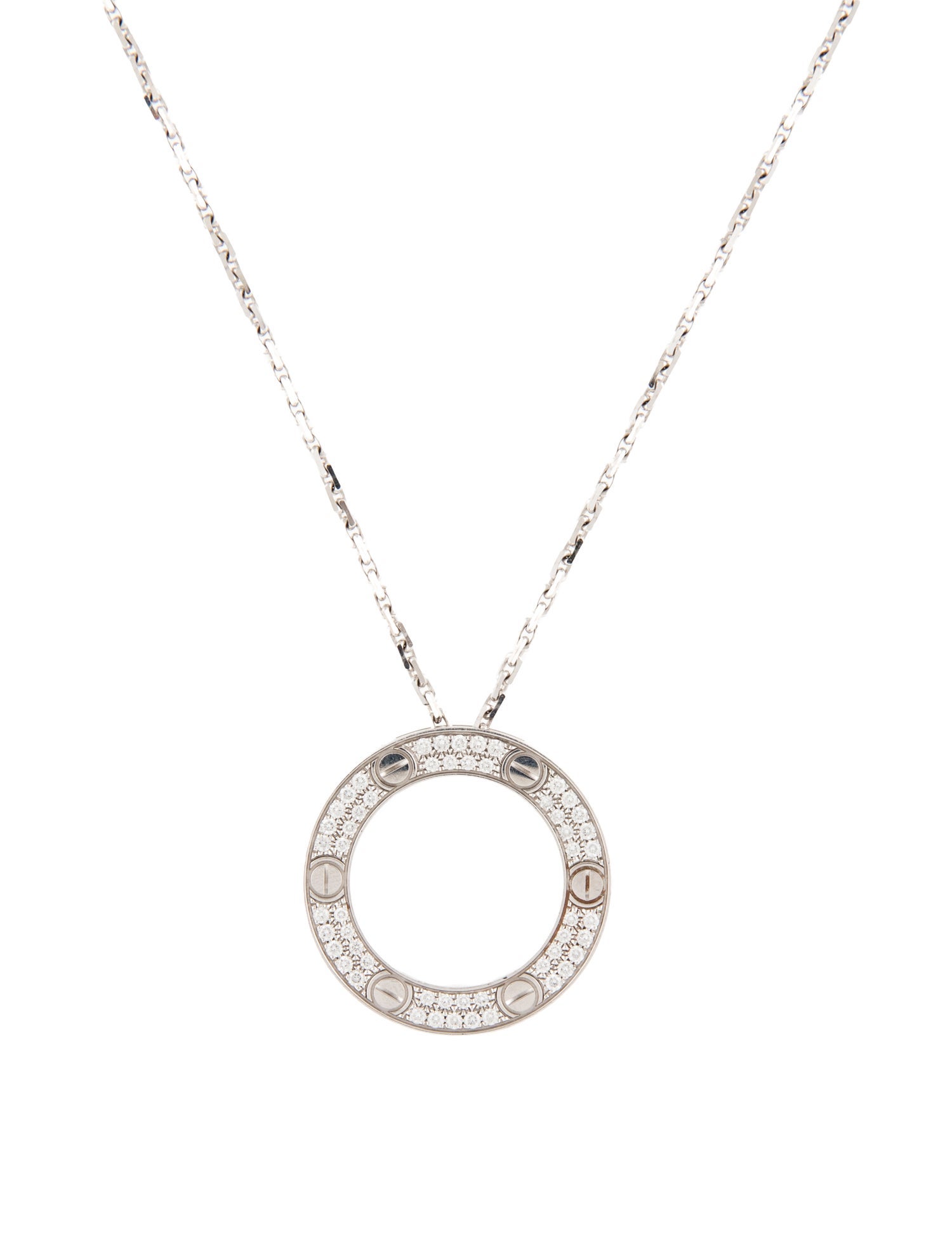 Cartier LOVE Necklace, Pavéd