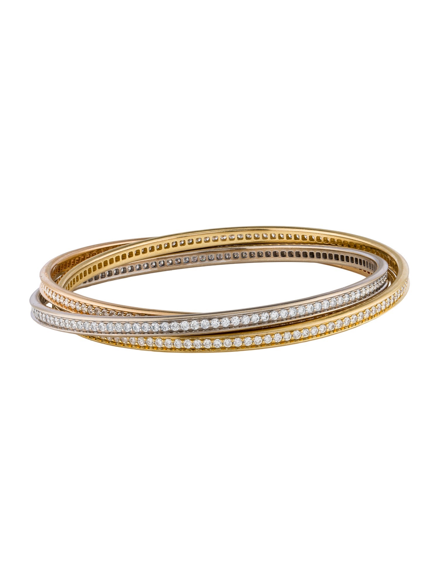 Cartier Diamond Trinity Bangle
