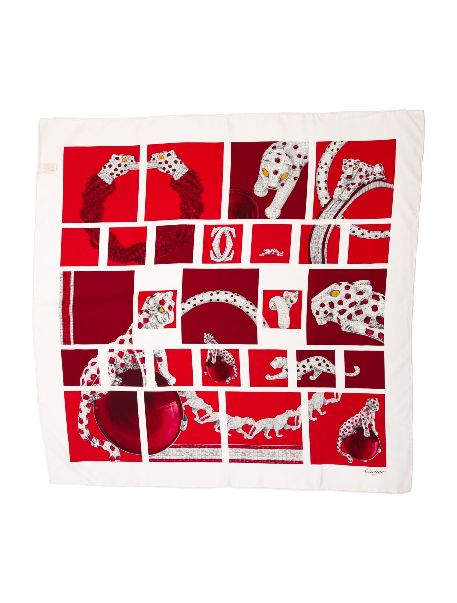 Cartier Silk Printed Scarf