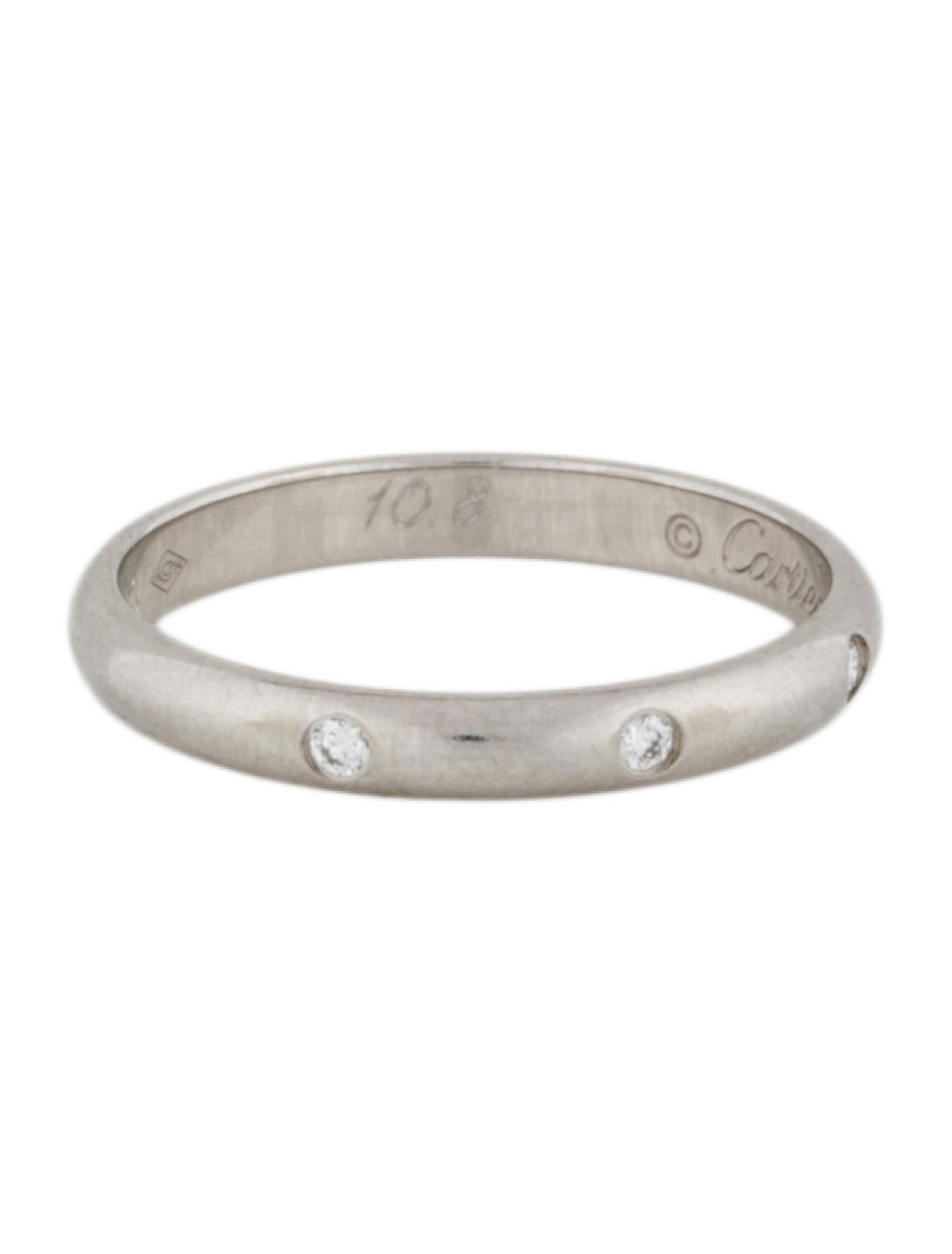 Cartier 1895 Wedding Band, 3 Diamonds