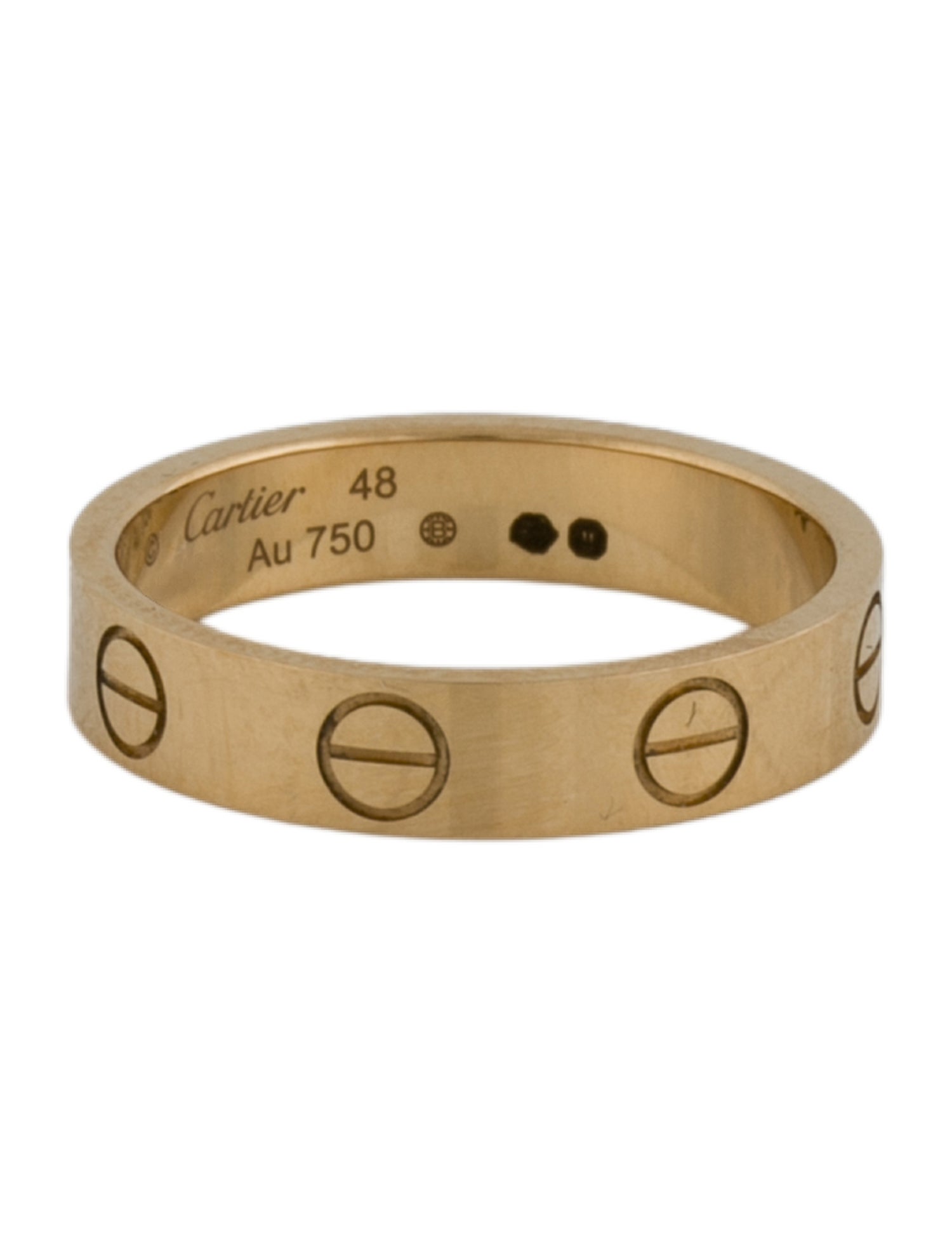 Cartier 8 Diamond LOVE Ring Small Model - 18K Yellow Gold