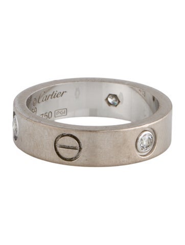Cartier Band Classic Model 3 Diamonds Love Ring 59 | 8.75