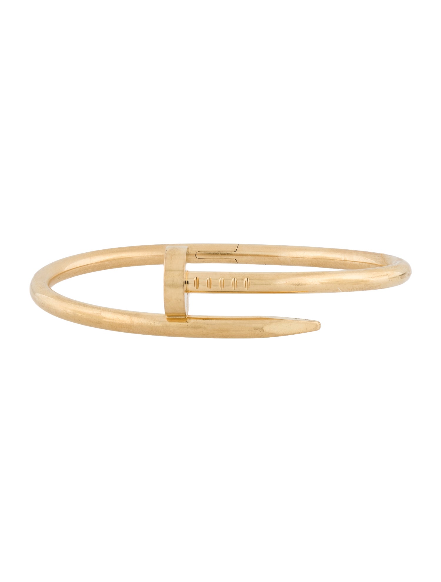 Tory Burch Small Leather Inlay Kira Cuff - Brass Bangle