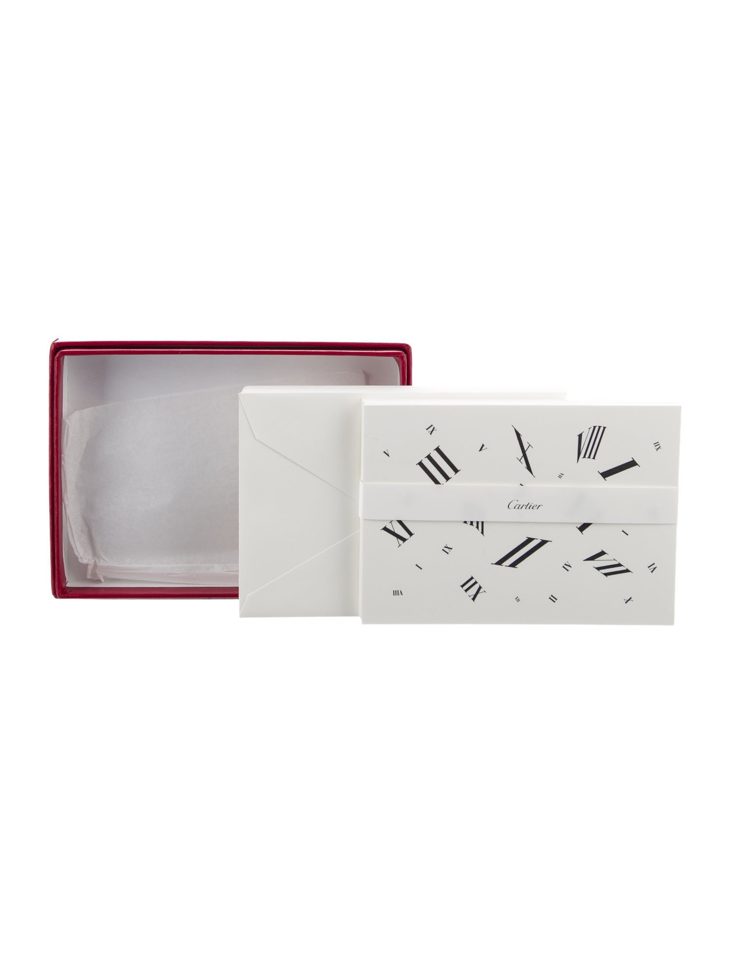 Cartier Roman Numeral Stationery Set
