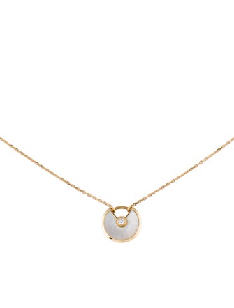 Cartier Mother Of Pearl Amulette De Cartier Necklace, XS Model