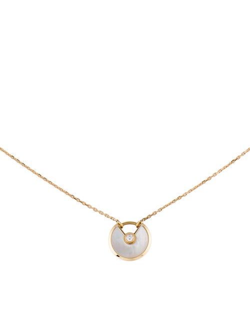 Cartier Mother Of Pearl Amulette De Cartier Necklace, XS Model