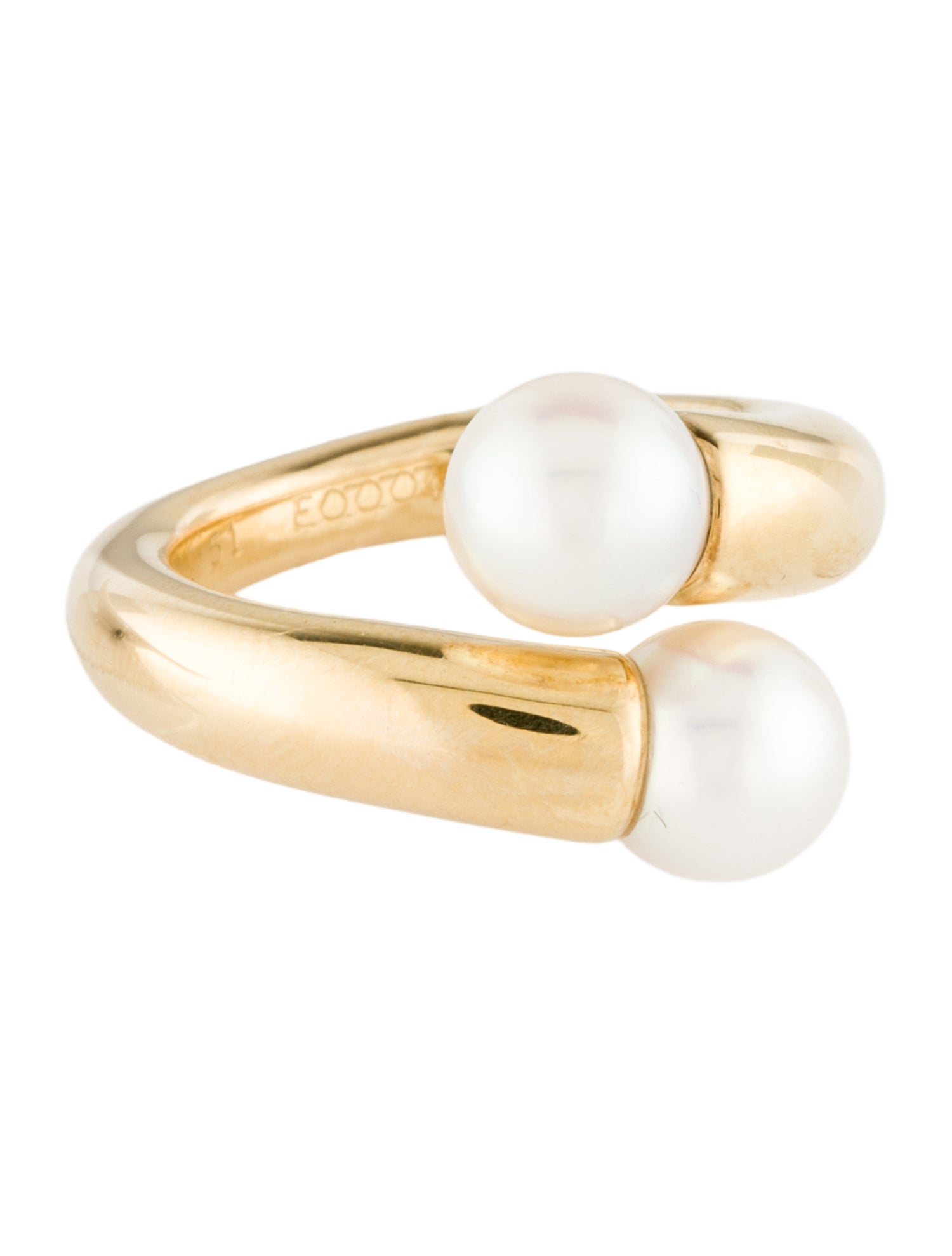 Cartier Vintage Pearl Toi et Moi Ring