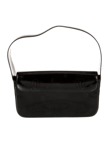 Cartier Handle Bags Patent Leather Top Bag