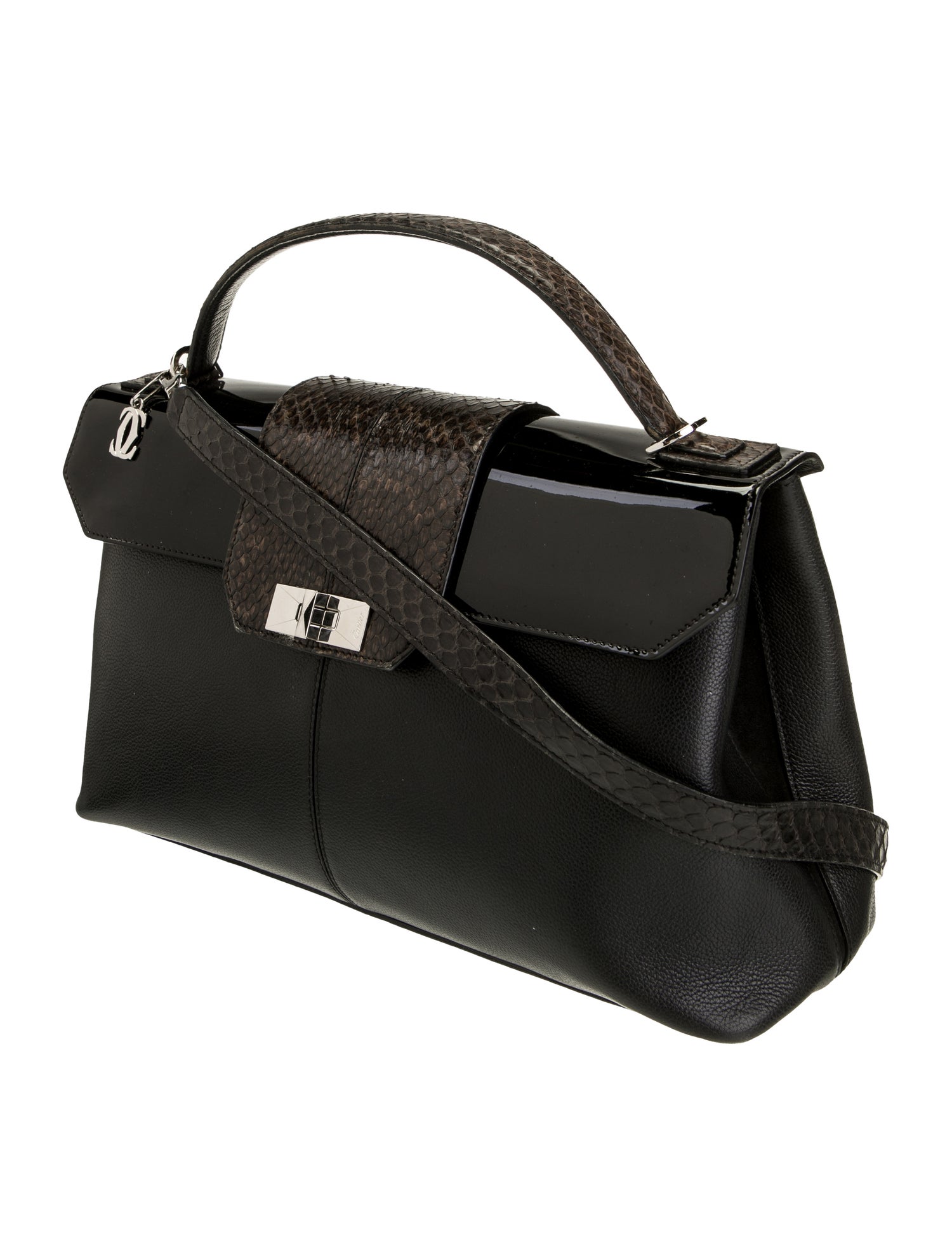Cartier Leather Top Handle Bag