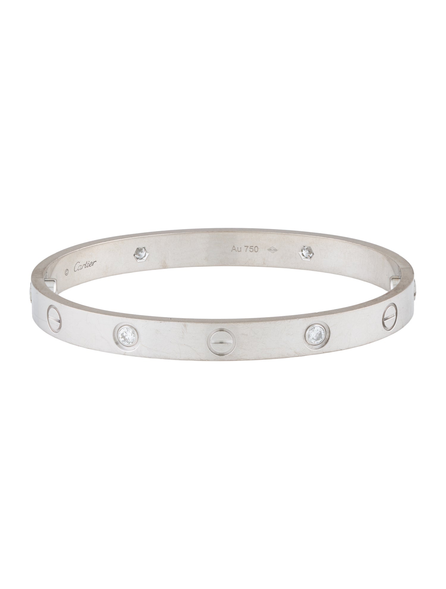 Cartier LOVE Bracelet, Classic Model, 4 Diamonds