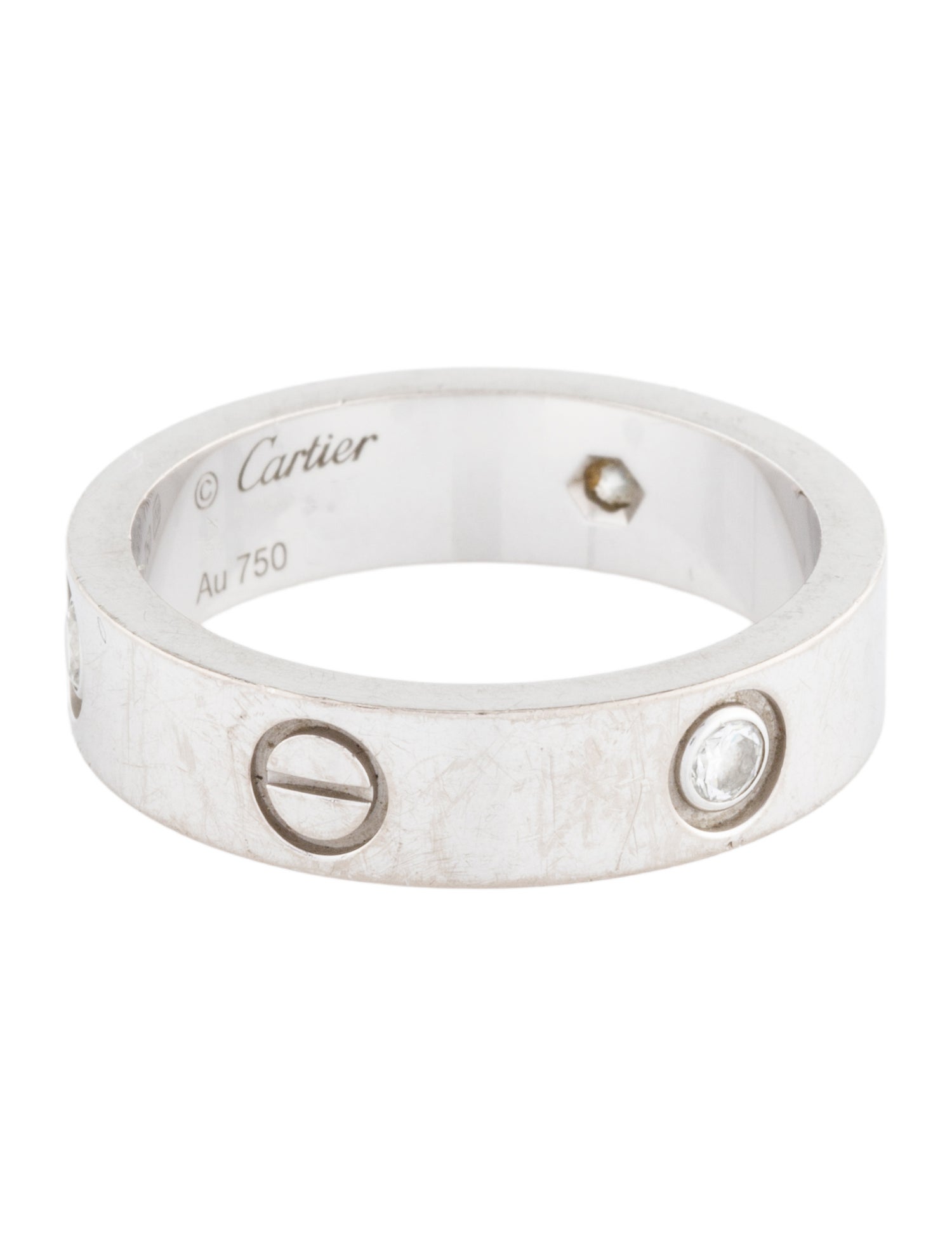 Cartier 3 Diamond Classic LOVE Ring