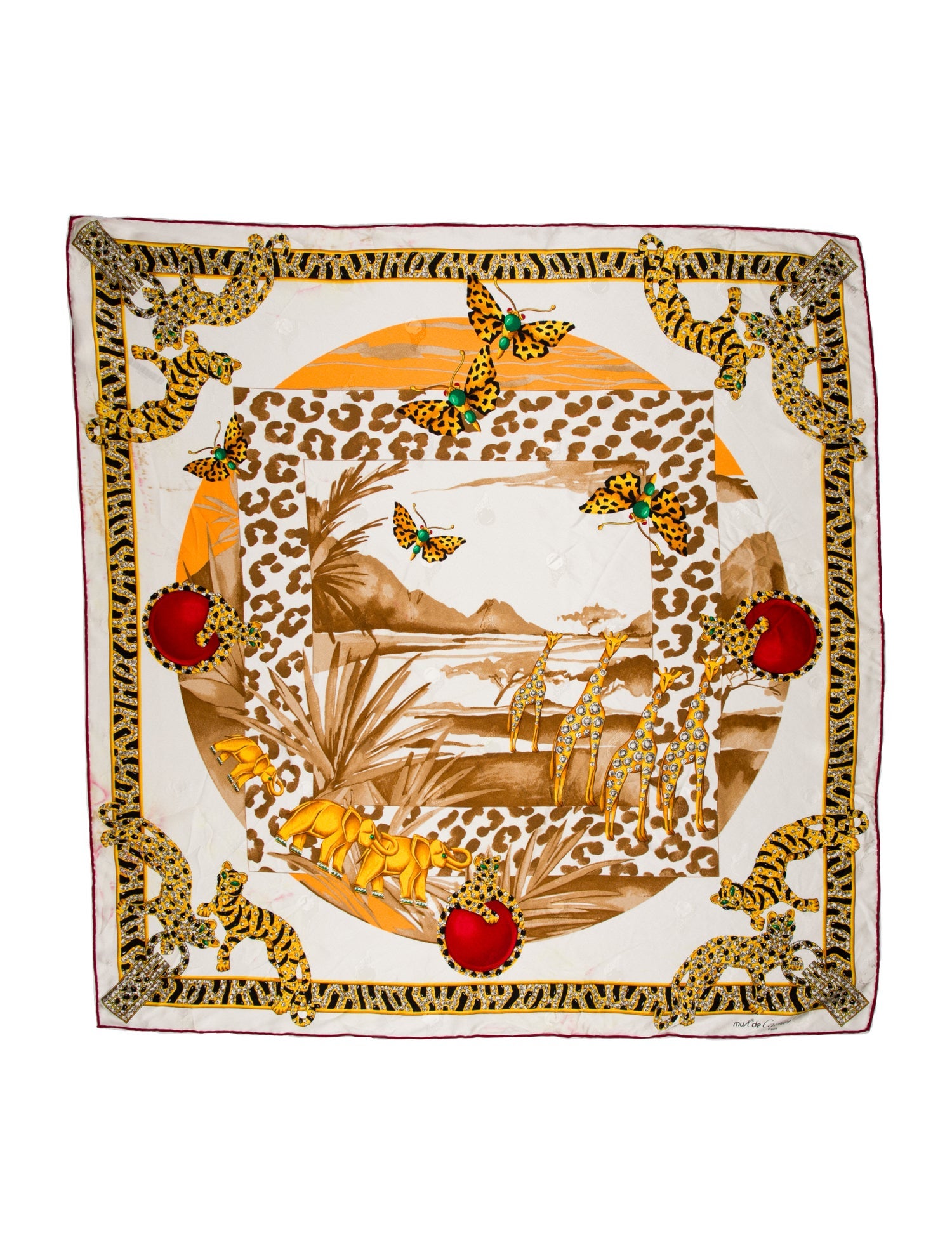 Cartier Silk Printed Scarf