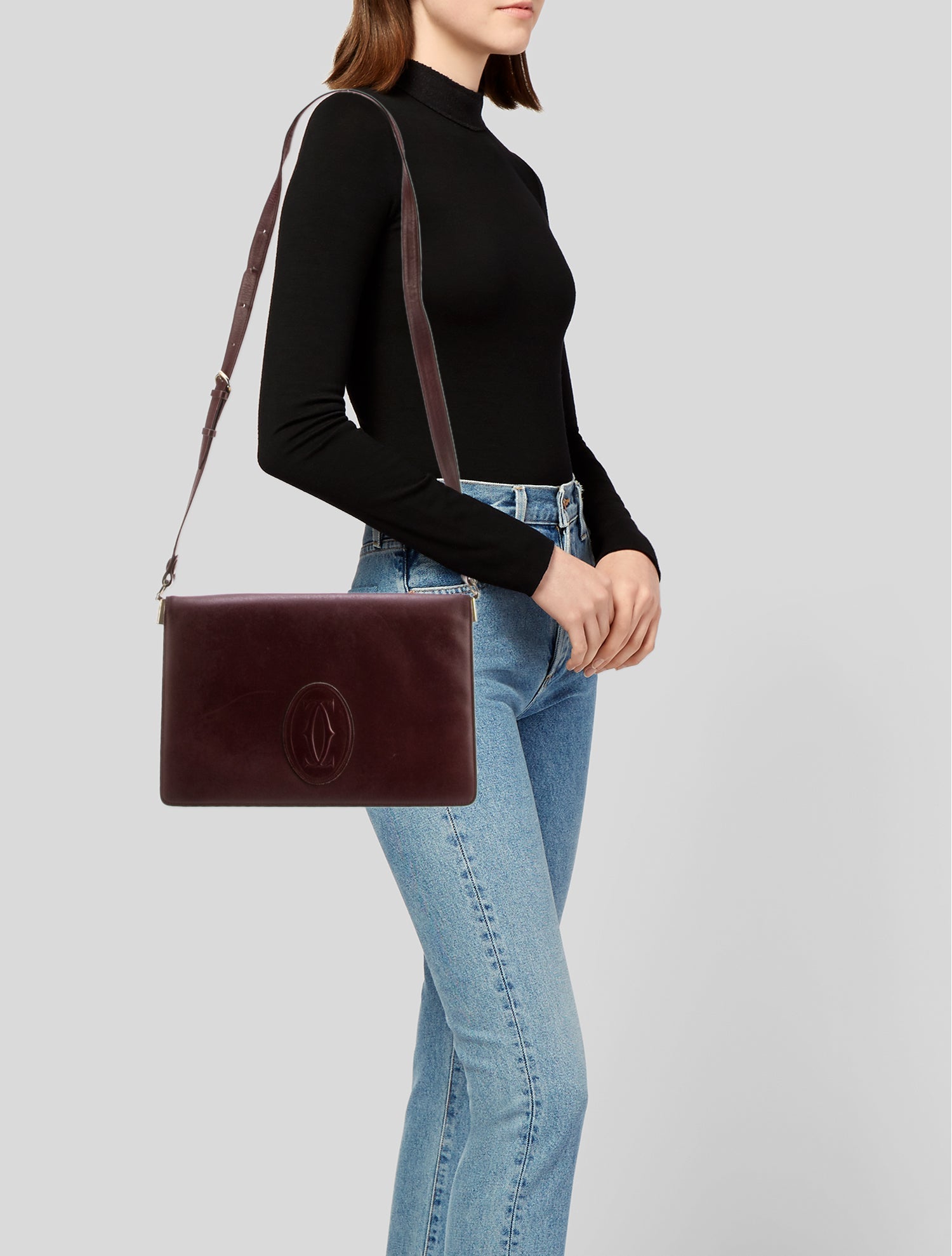 Cartier Leather Shoulder Bag