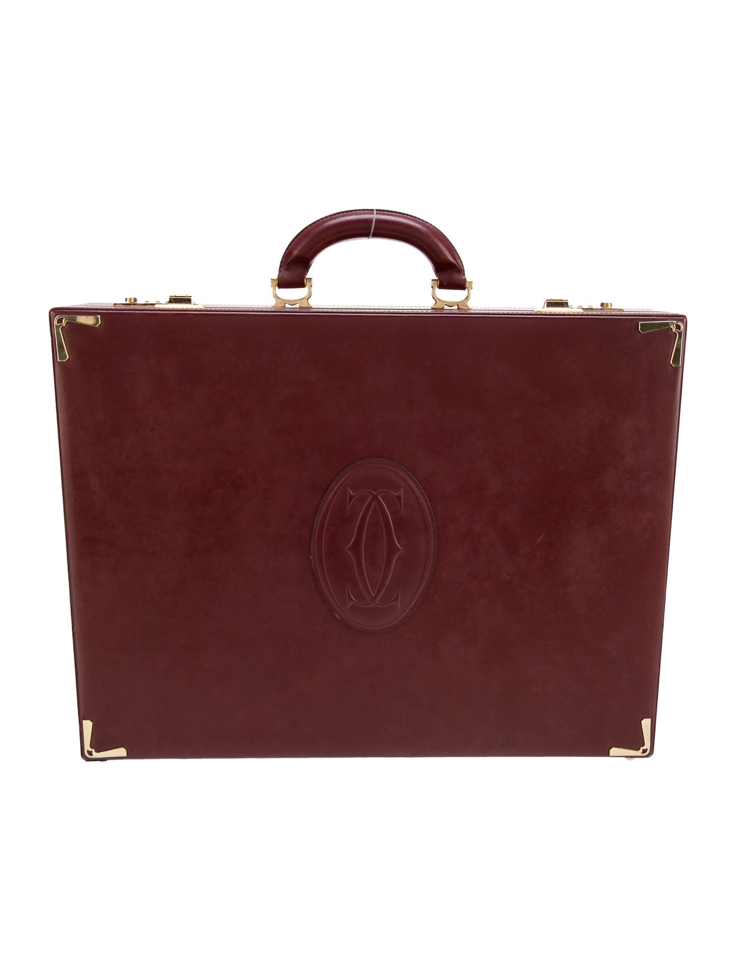 Cartier Leather Briefcase Vintage