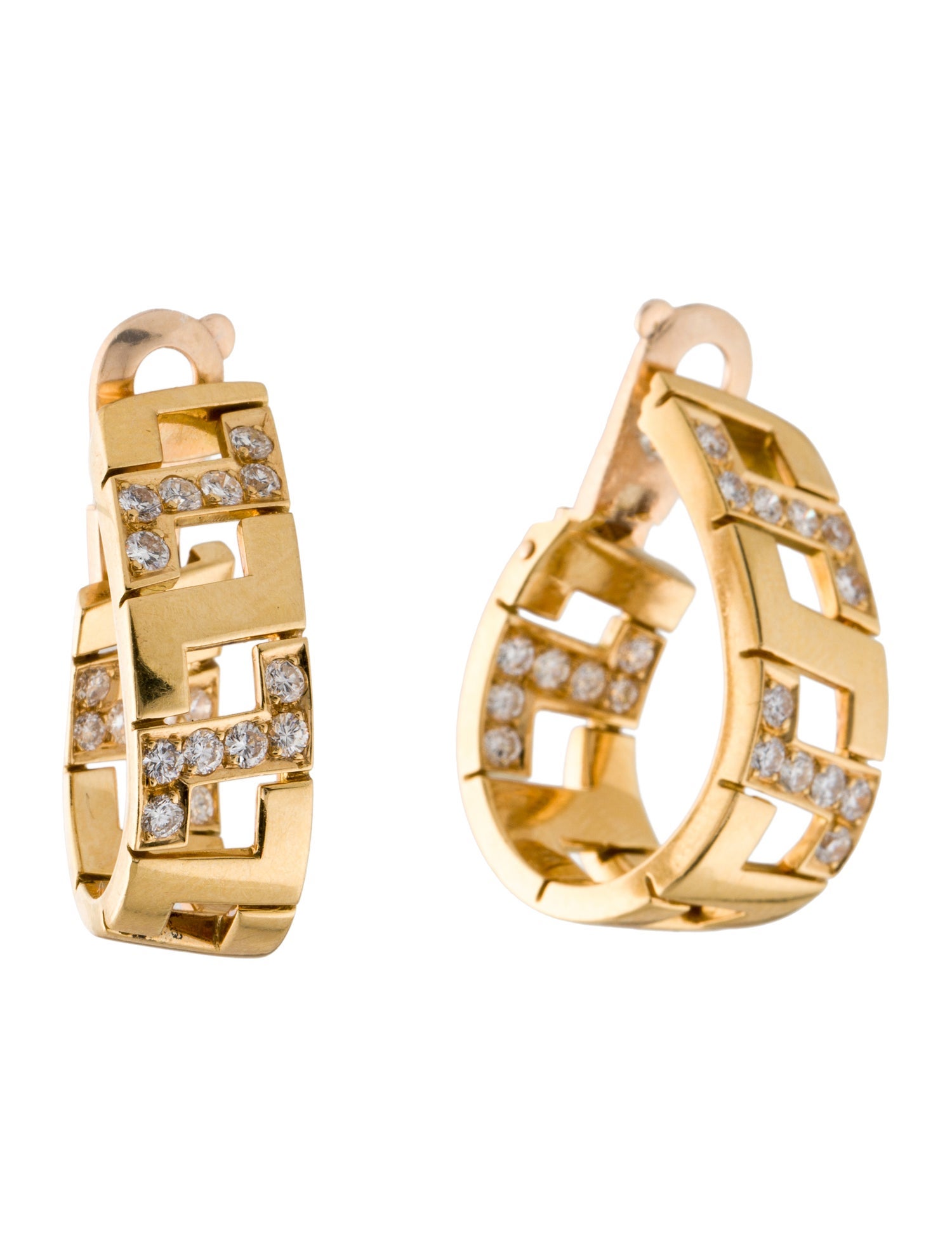Cartier Vintage Diamond Clip-On Earrings