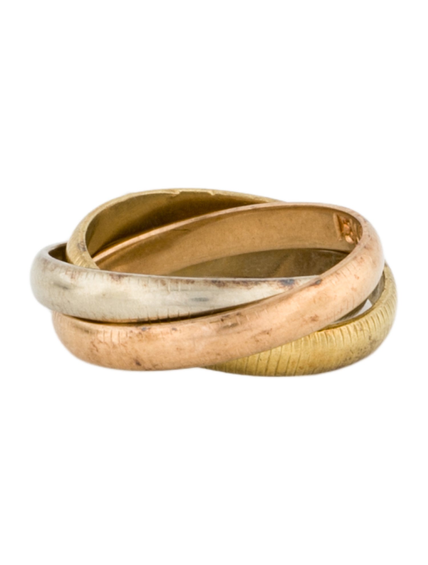 Cartier Vintage Small Ribbed Trinity Ring