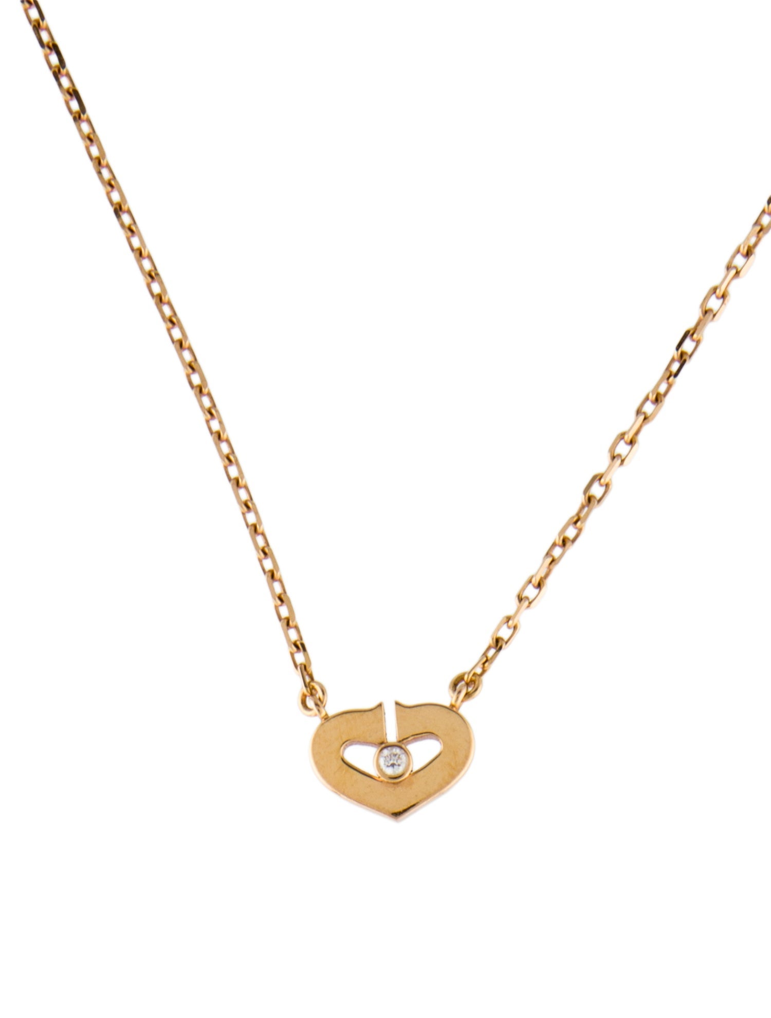 Cartier Small Diamond Heart of Cartier Pendant Necklace