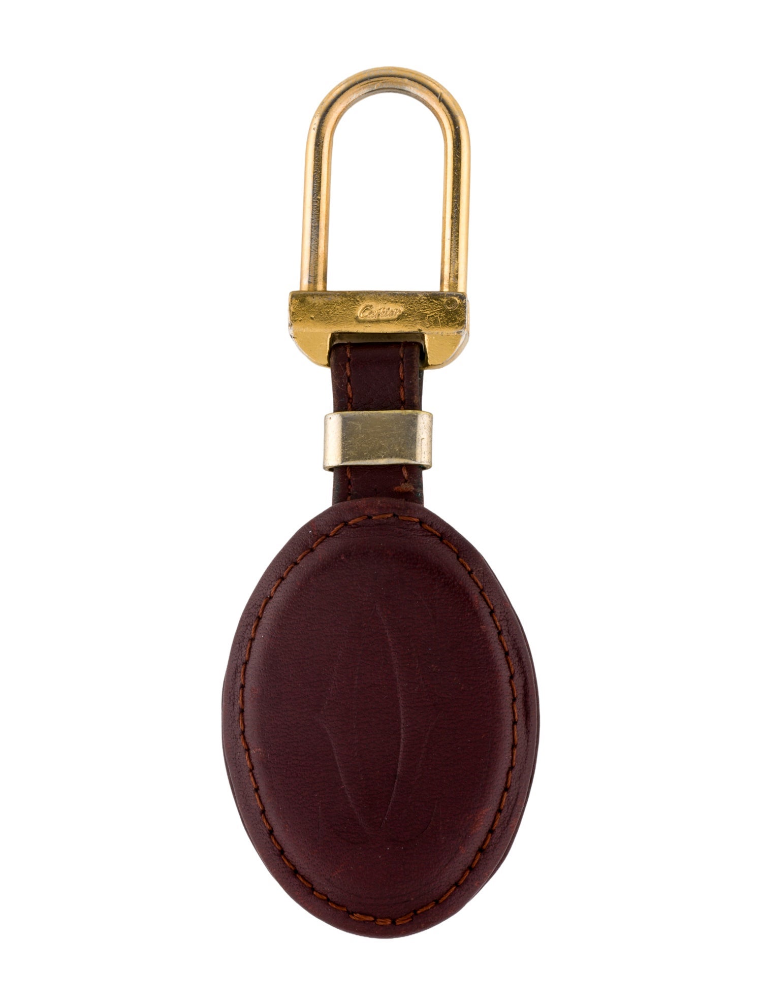 Cartier leather bag charm