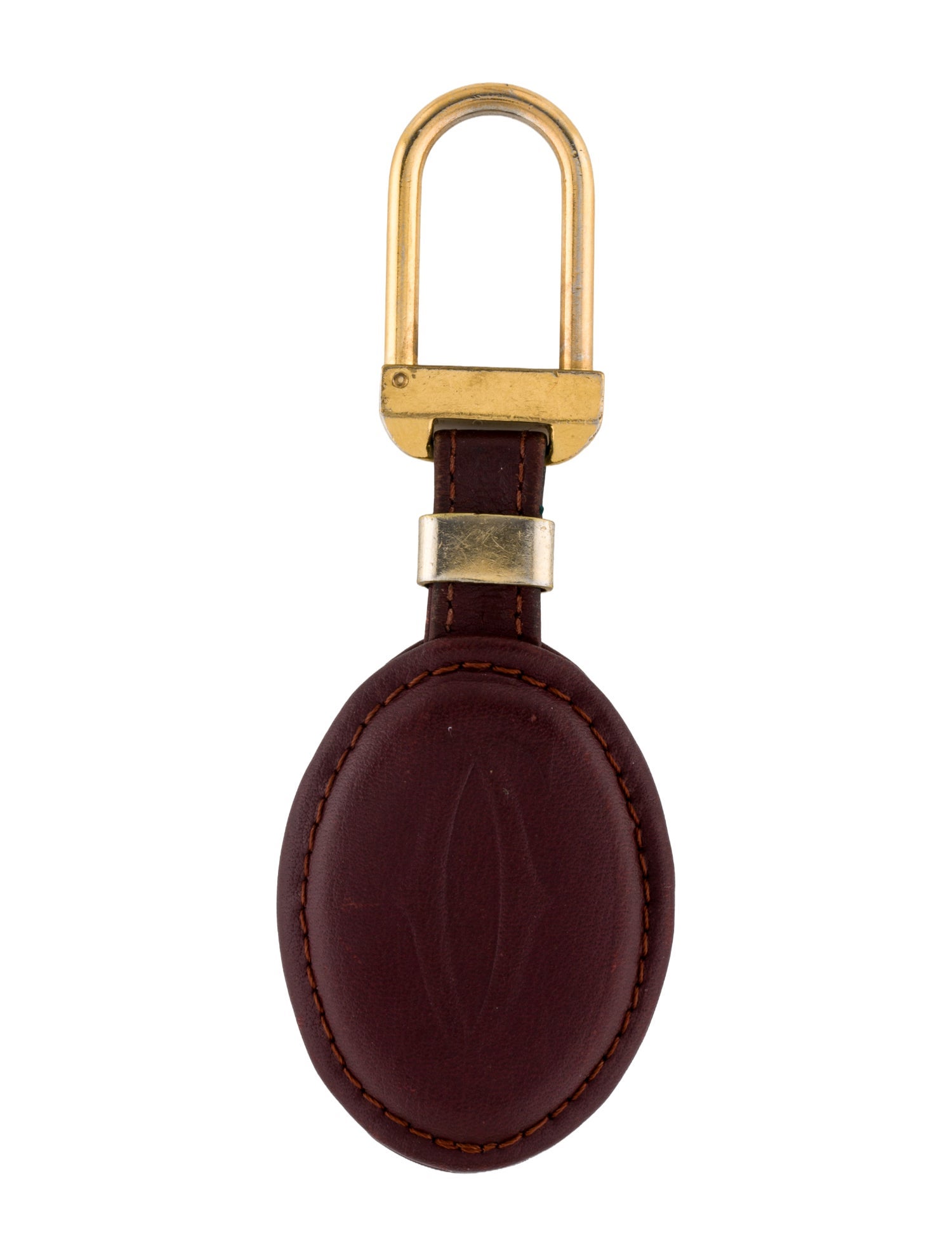 Cartier leather bag charm