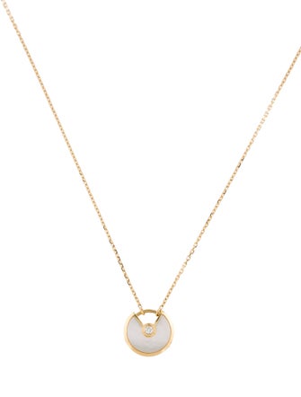 Cartier Mother Of Pearl Amulette De Cartier Necklace, XS Model