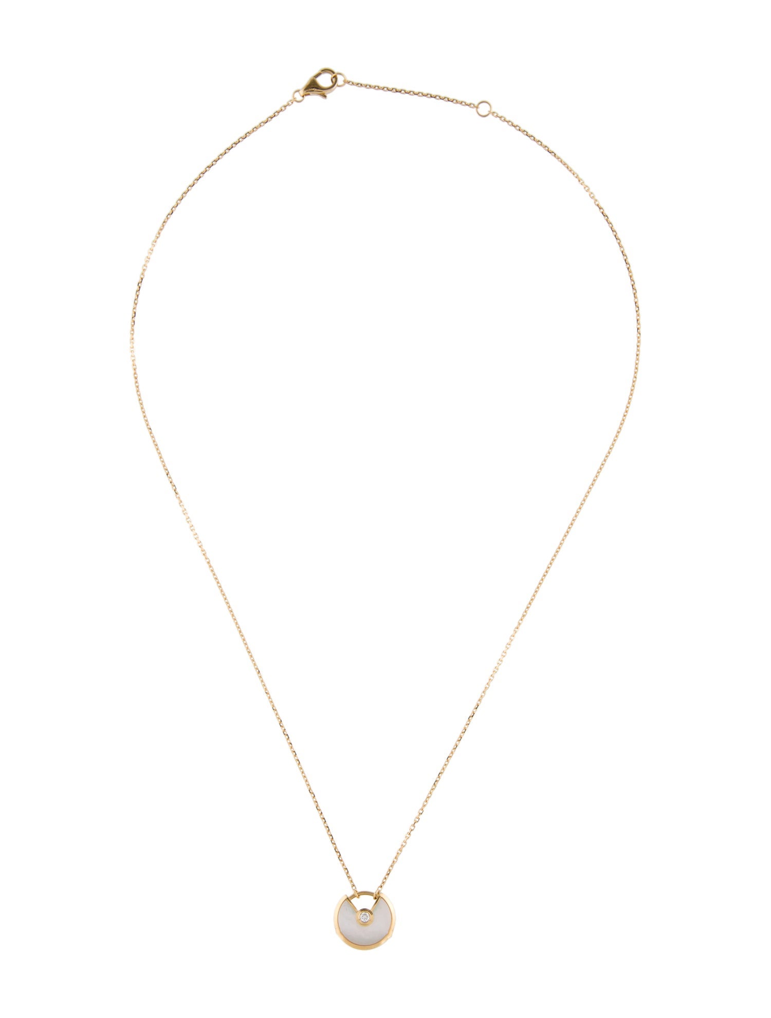 Cartier Mother Of Pearl Amulette De Cartier Necklace, XS Model