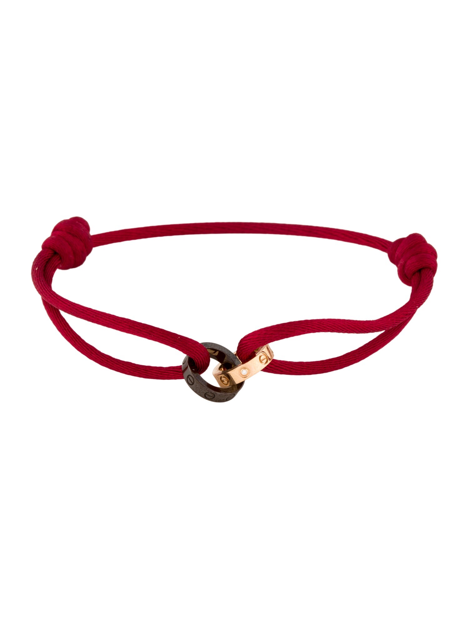 Cartier Ceramic Corded LOVE Bracelet, 4 Diamonds