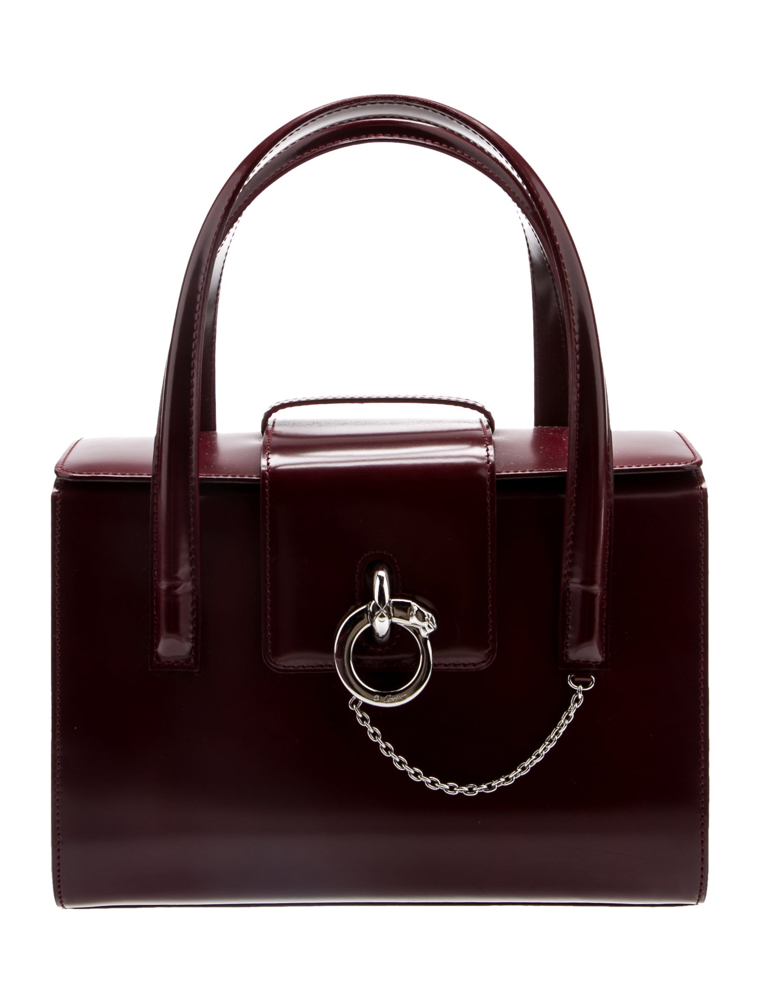 Cartier Leather Top Handle Bag Vintage