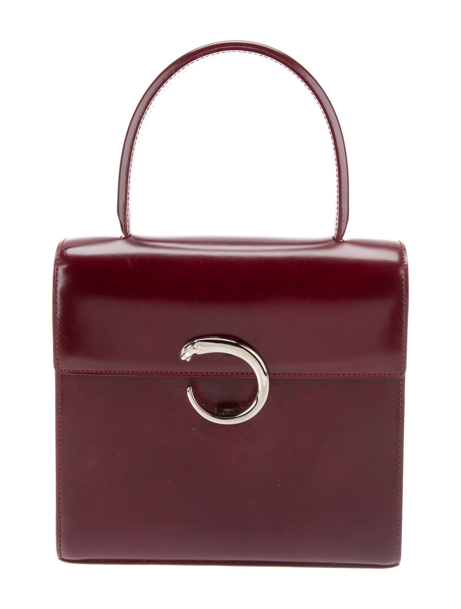 Cartier Leather Top Handle Bag