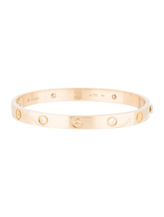 Cartier LOVE Bracelet, Classic Model, 4 Diamonds