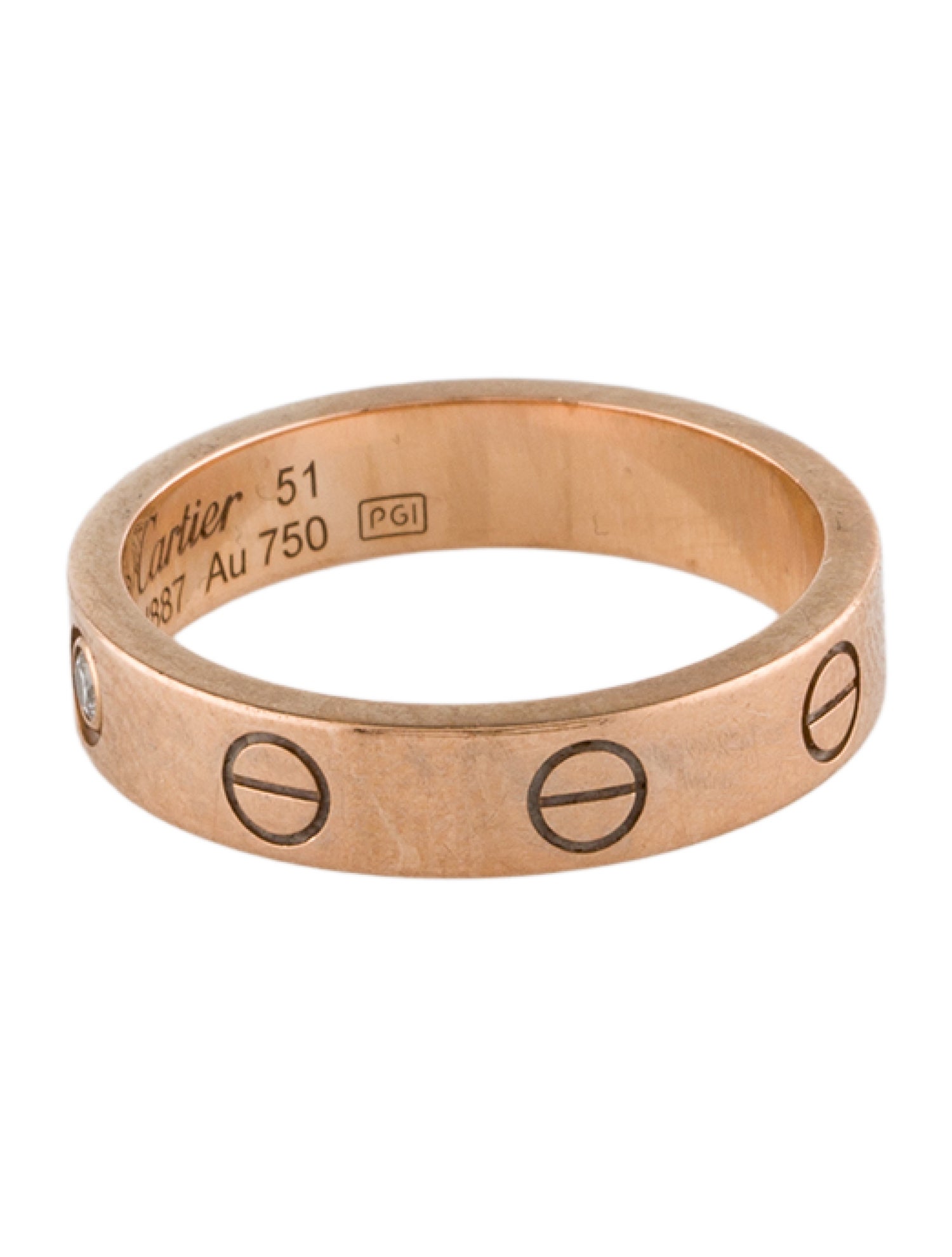 Cartier LOVE Ring, Small Model, 1 Diamond