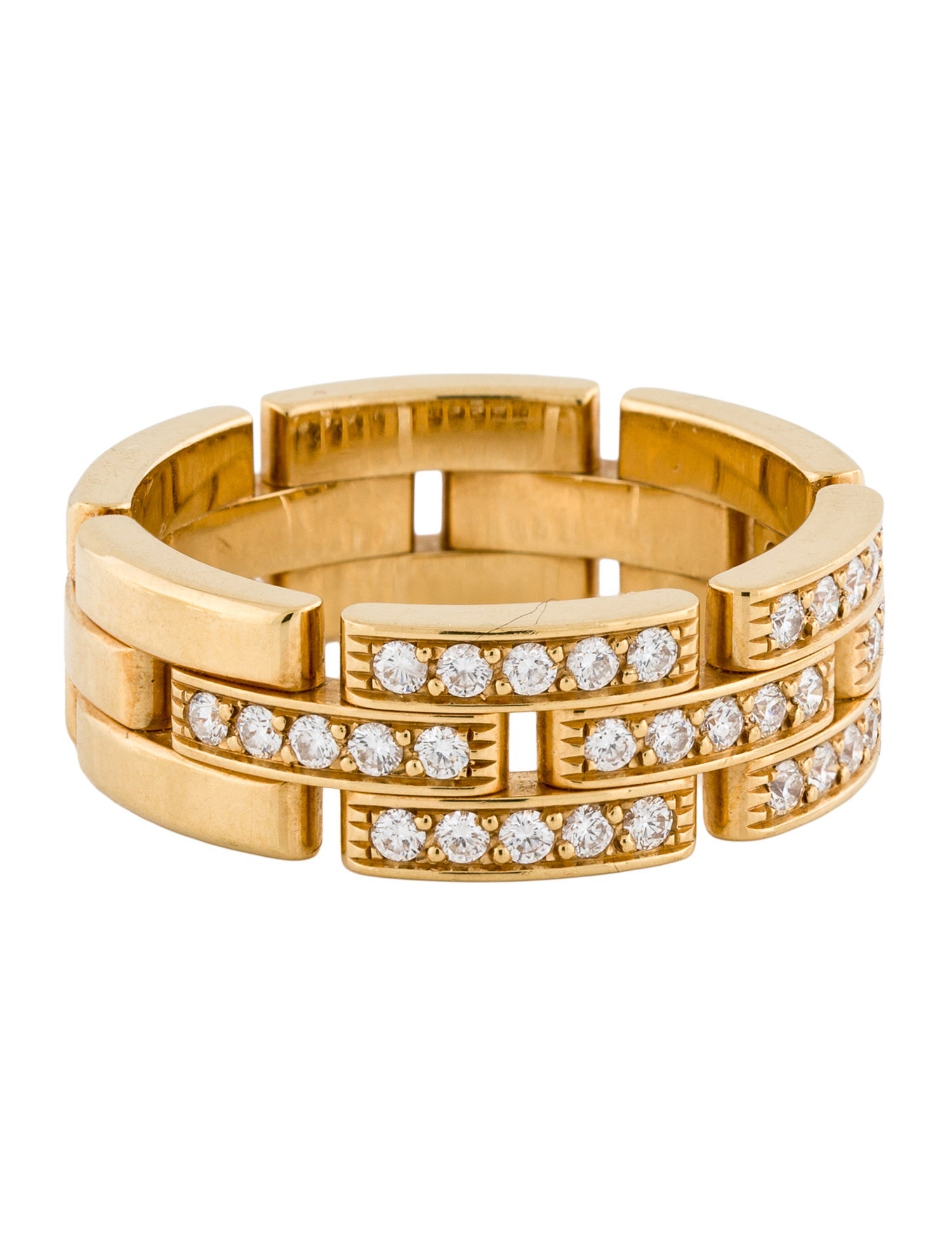 Cartier Maillon Panthère Ring, Half-Paved