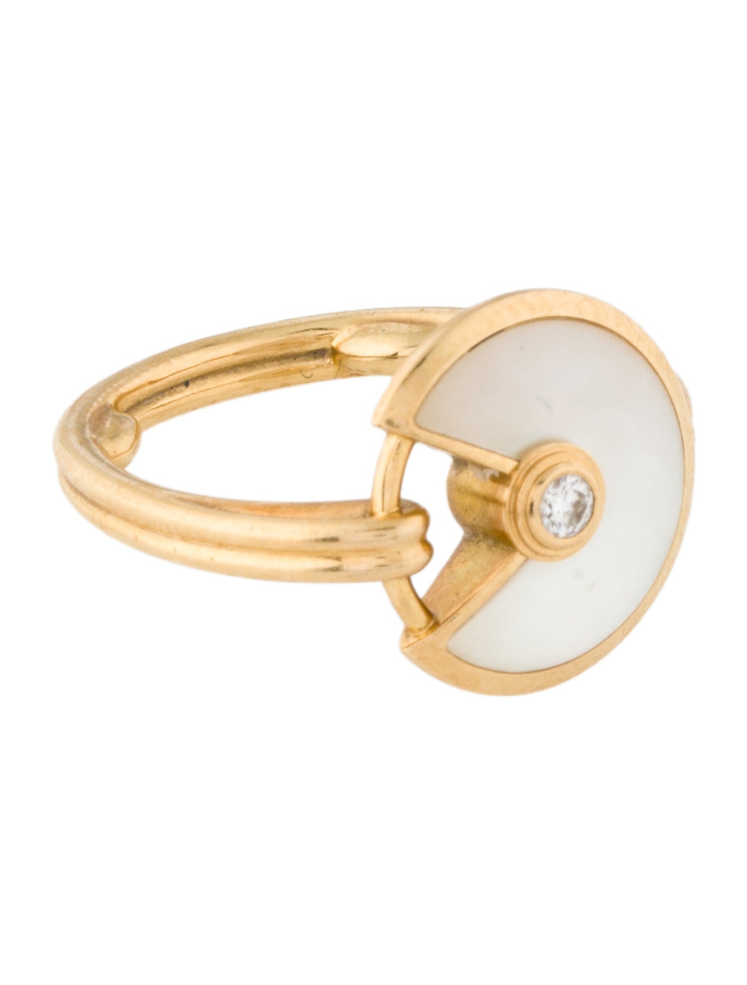 Cartier Mother of Pearl Amulette de Cartier Ring