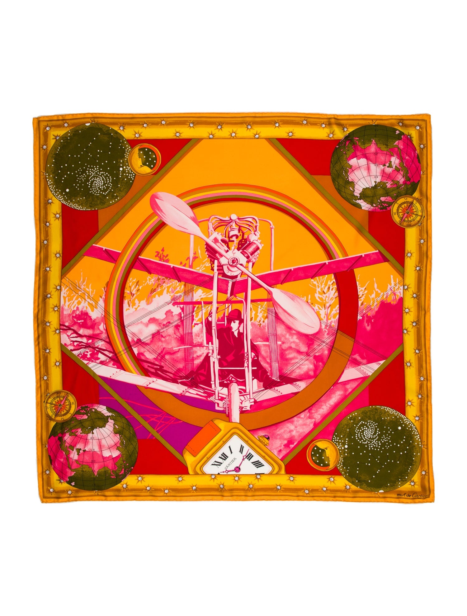 Cartier Silk Printed Scarf