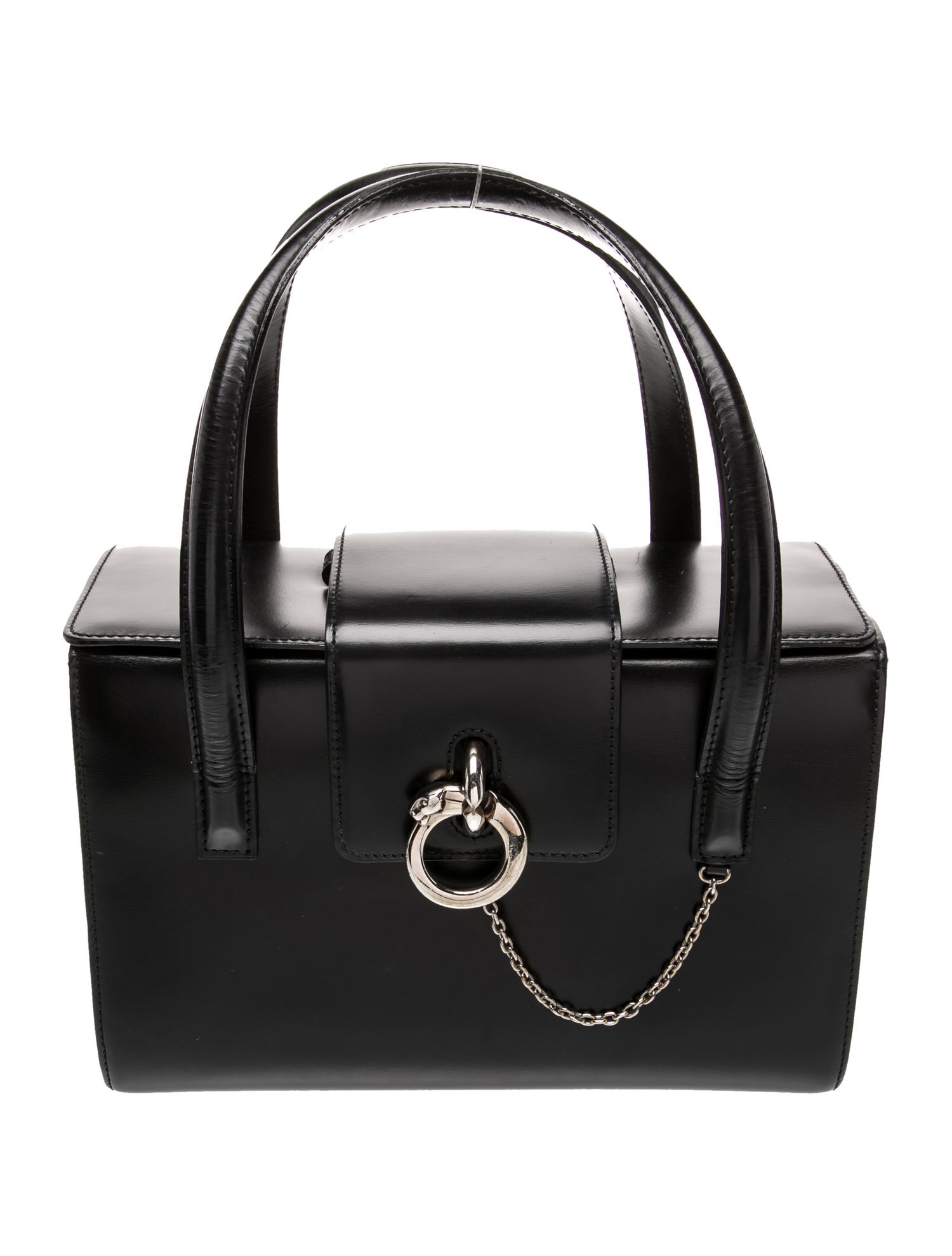 Cartier Leather Top Handle Bag