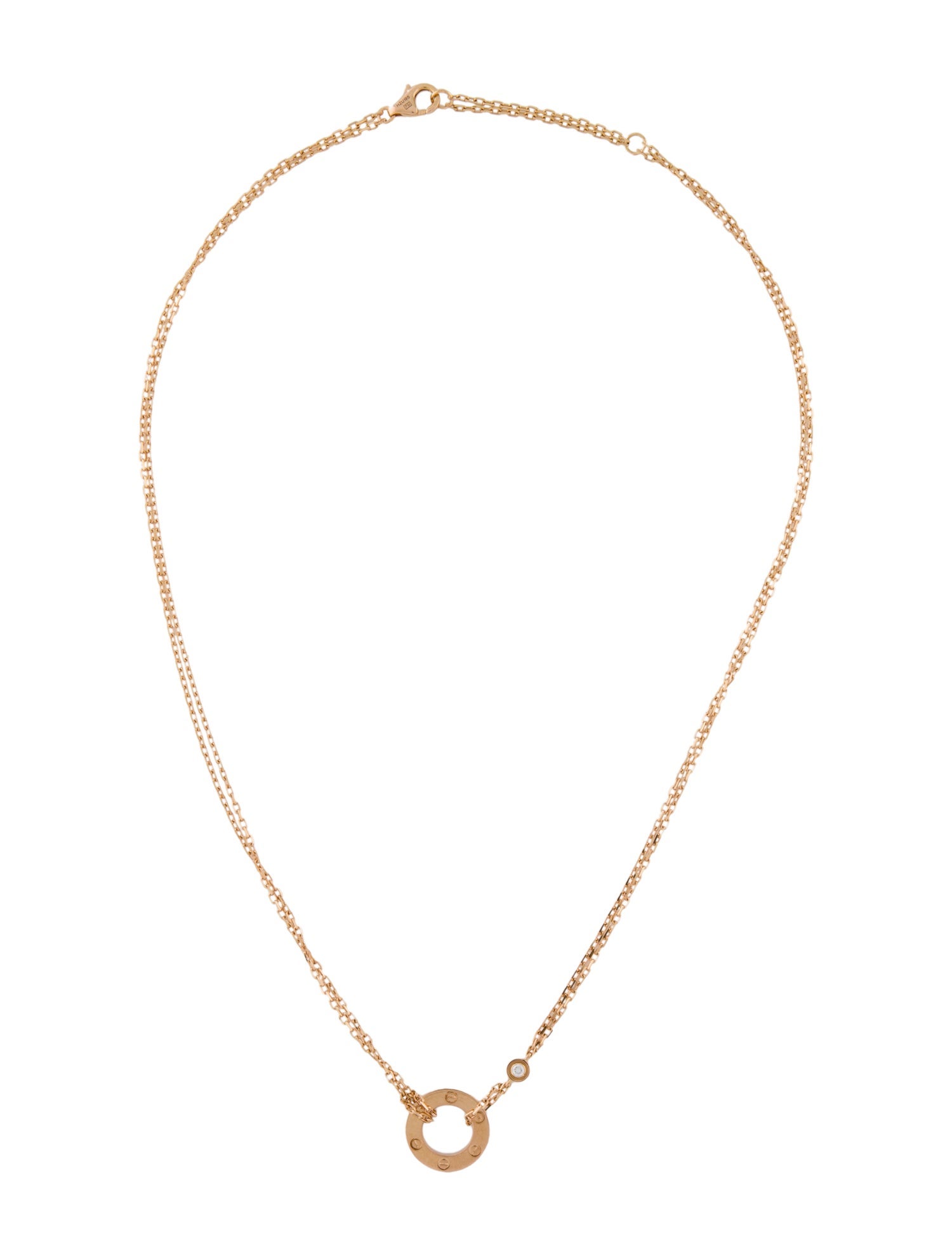 Cartier 2 Diamonds LOVE Pendant Necklace