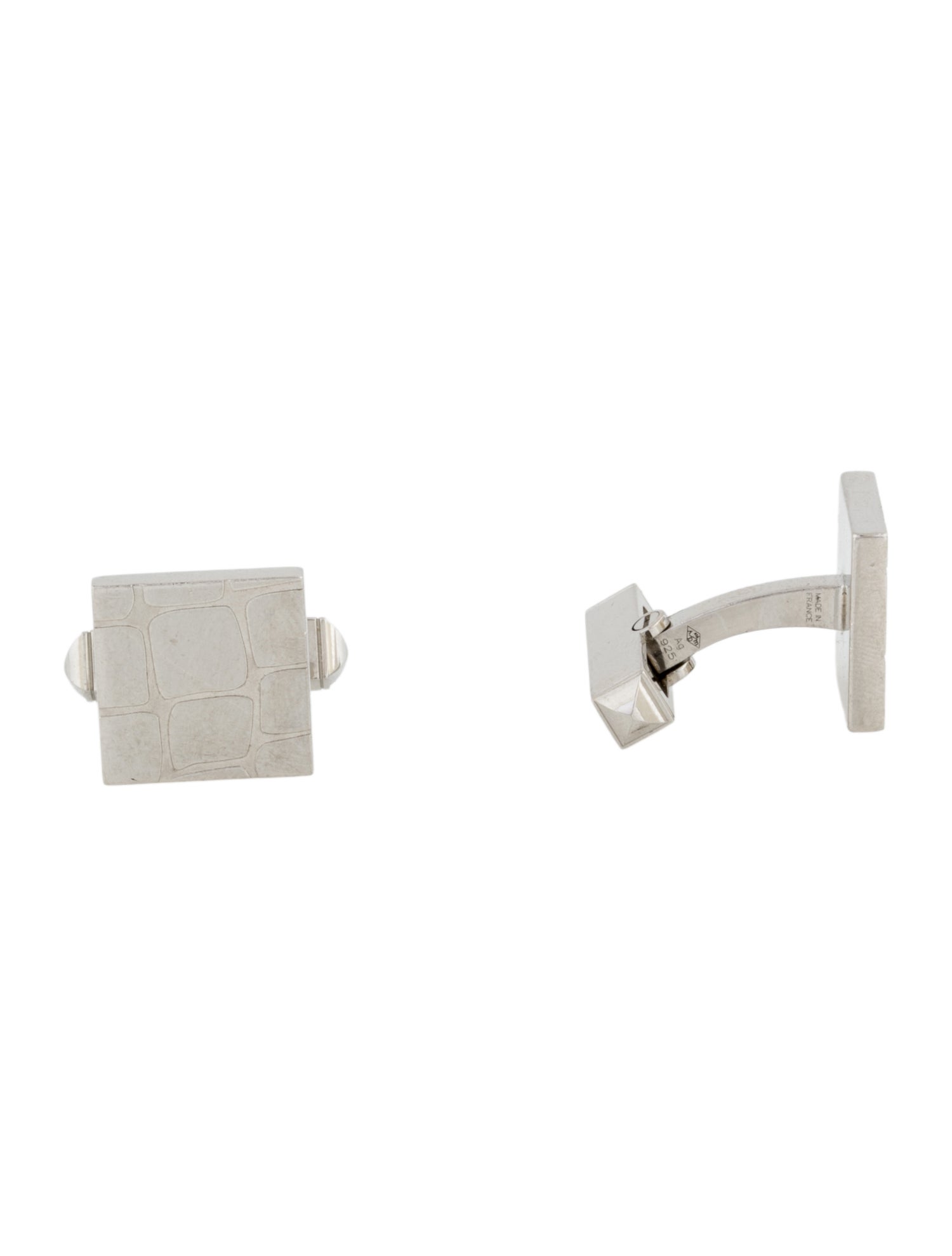 Cartier Cobblestone Motif Cufflinks