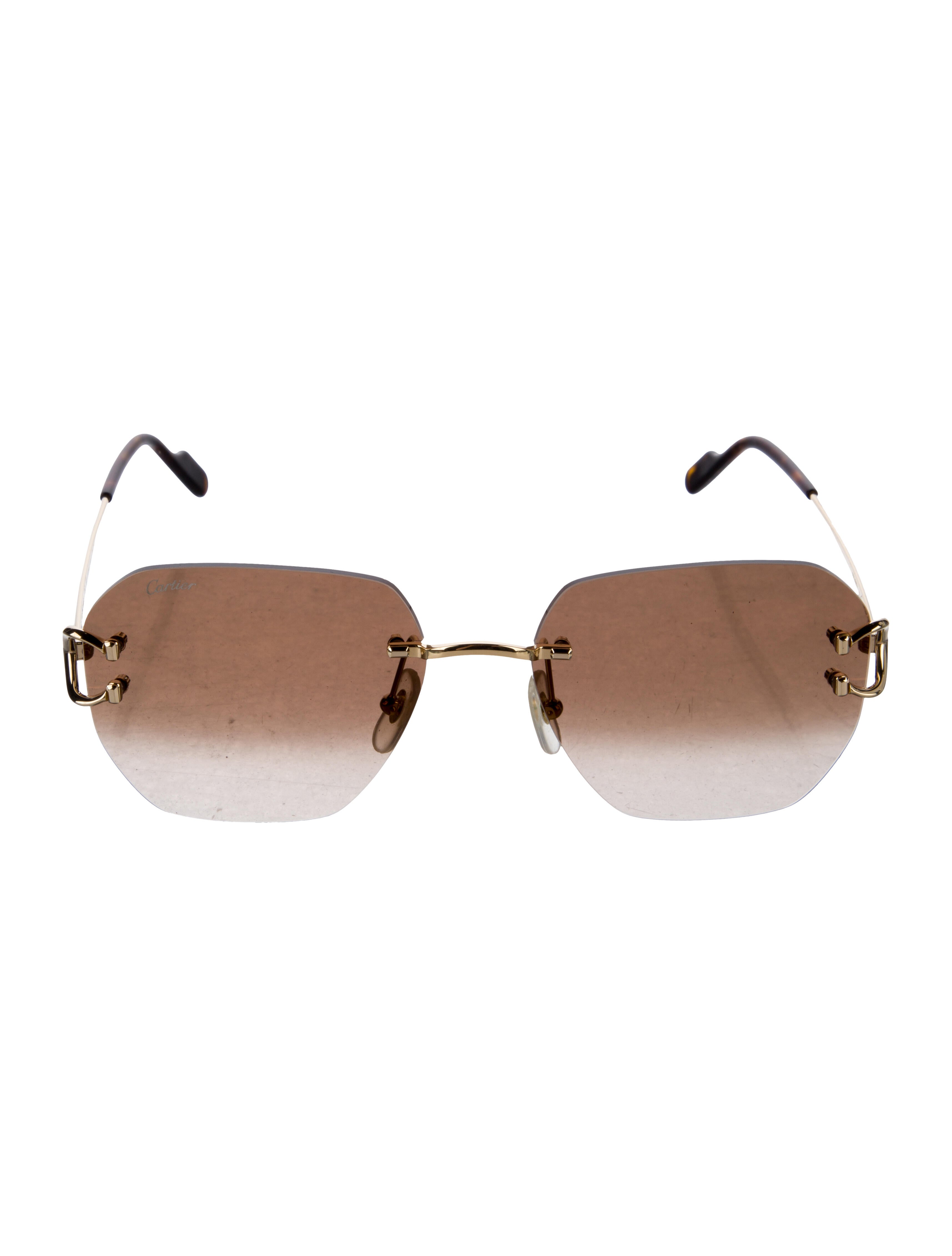 Cartier Signature C De Cartier Square Sunglasses