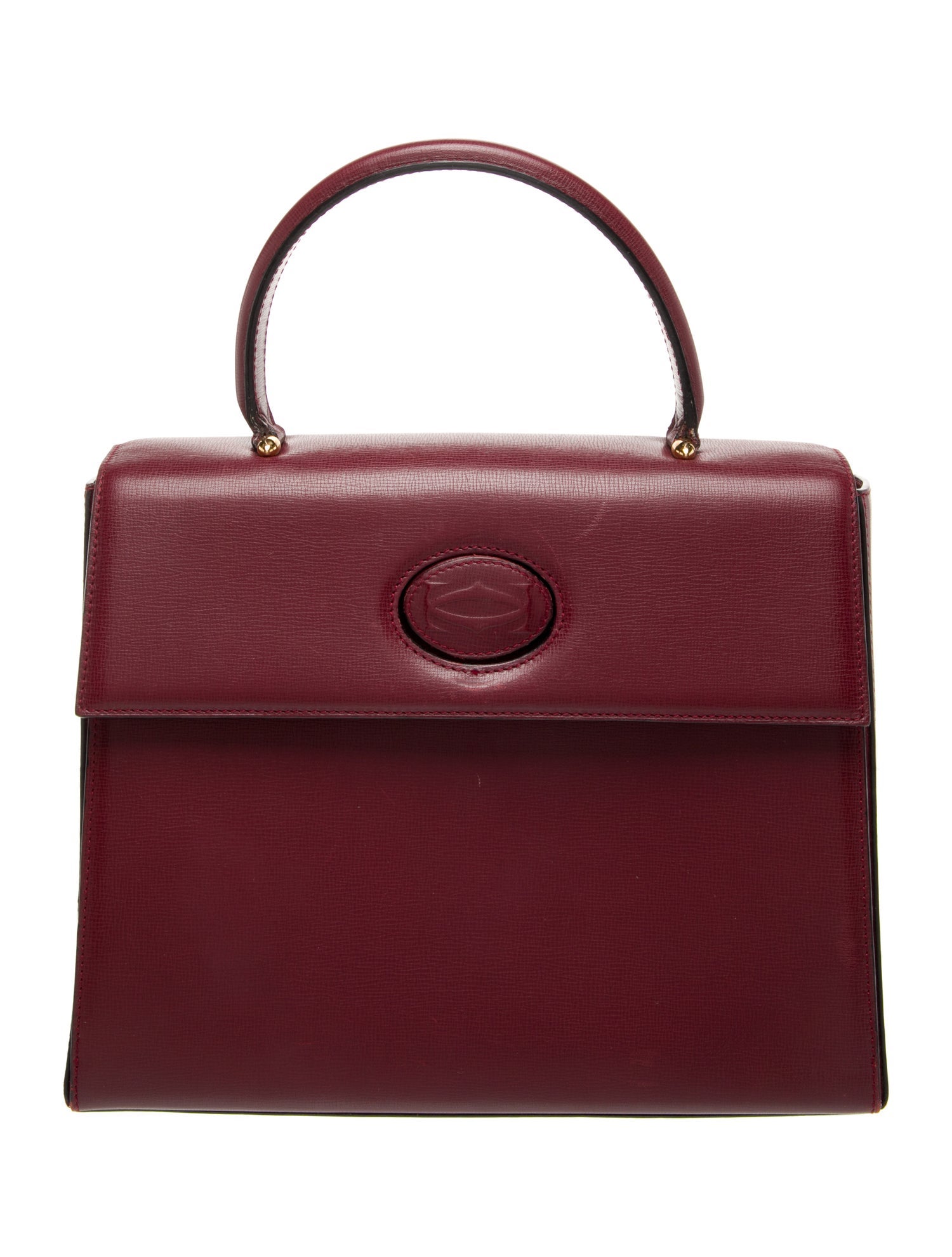 Cartier Leather Top Handle Bag