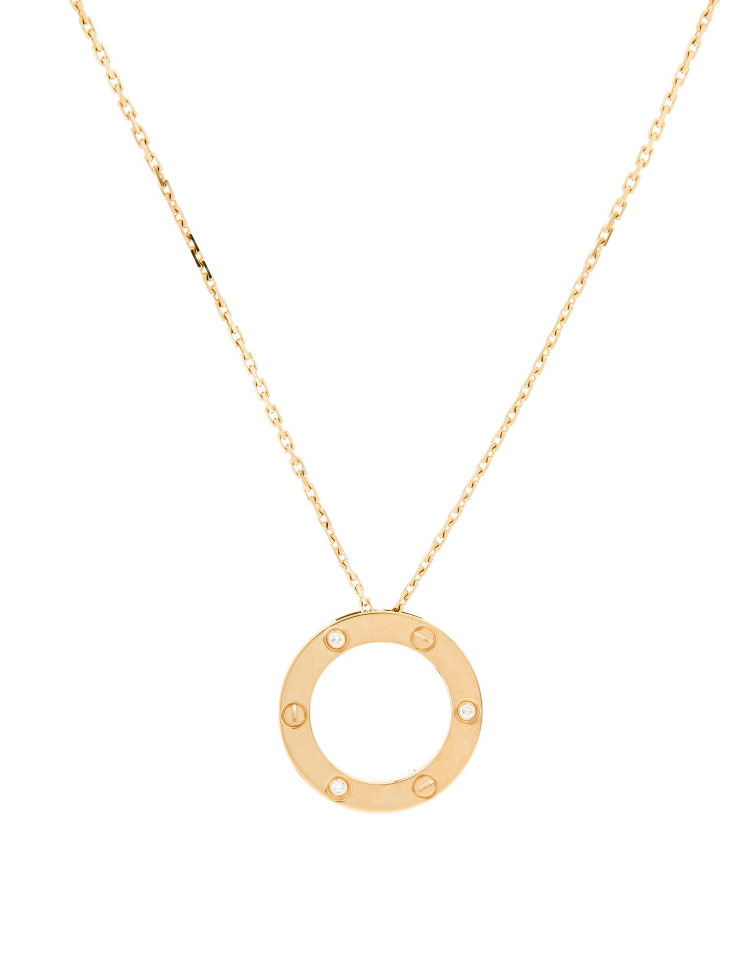 Cartier 3 Diamonds LOVE Pendant Necklace