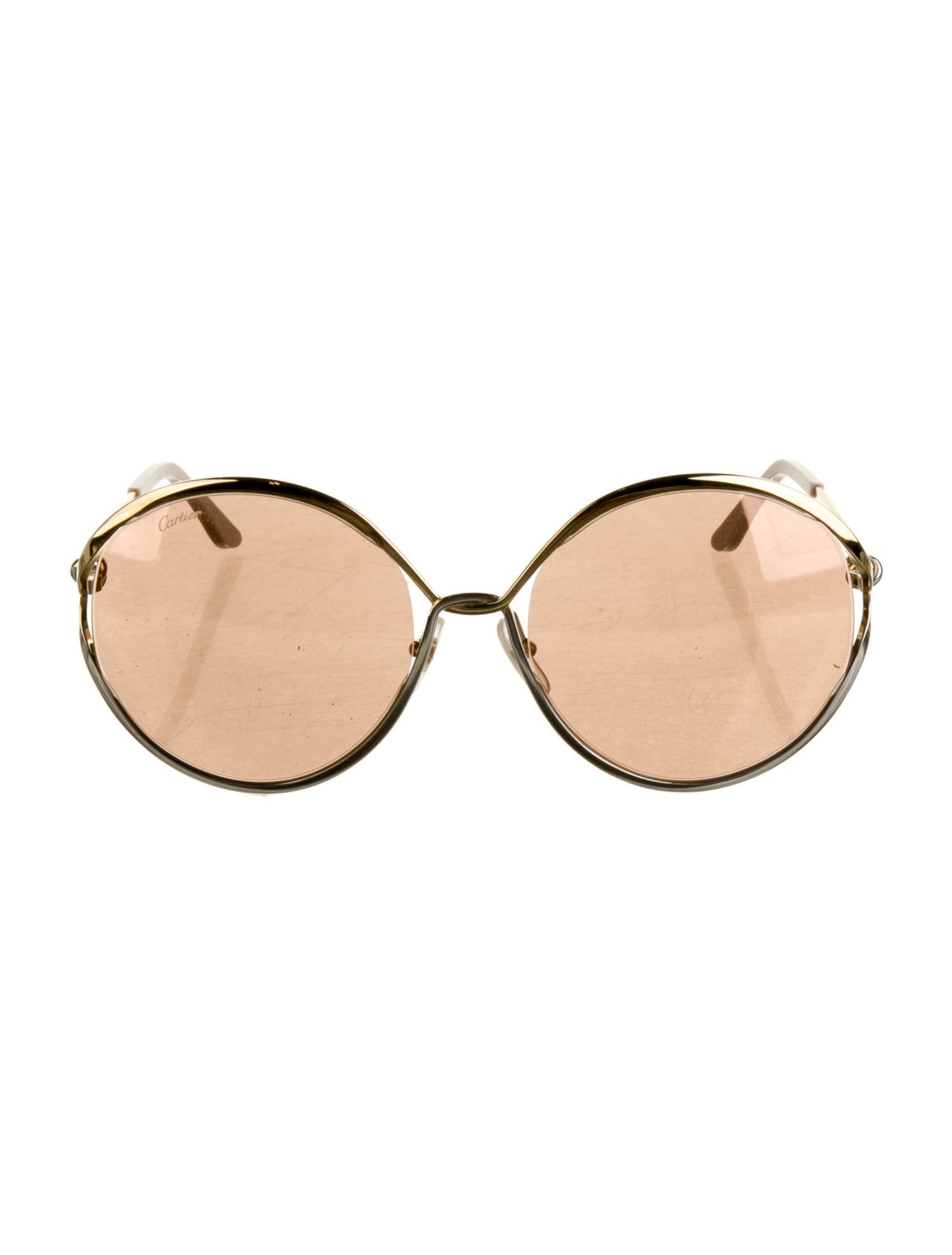 Cartier Oversize Mirrored Sunglasses
