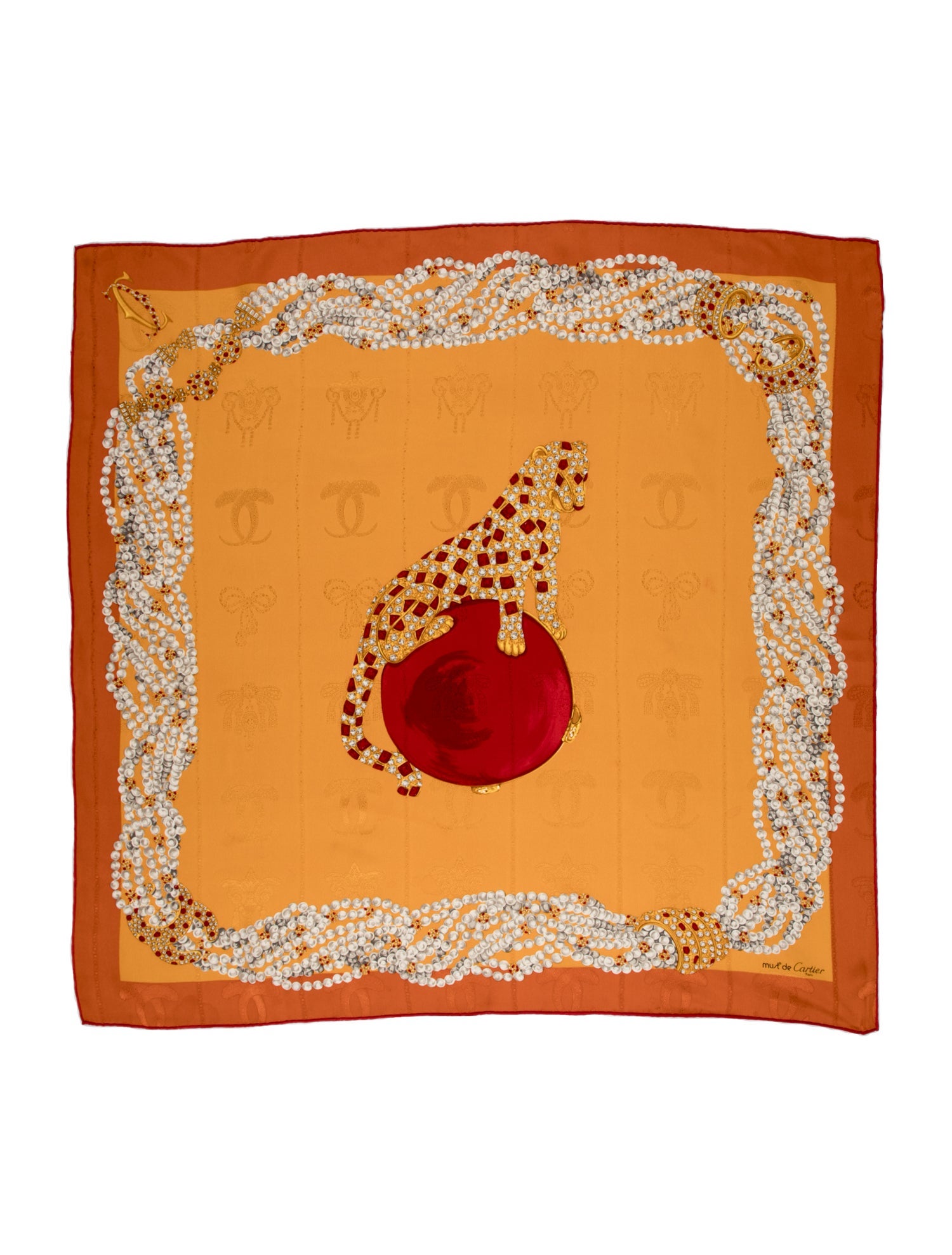 Must de Cartier Silk Printed Scarf