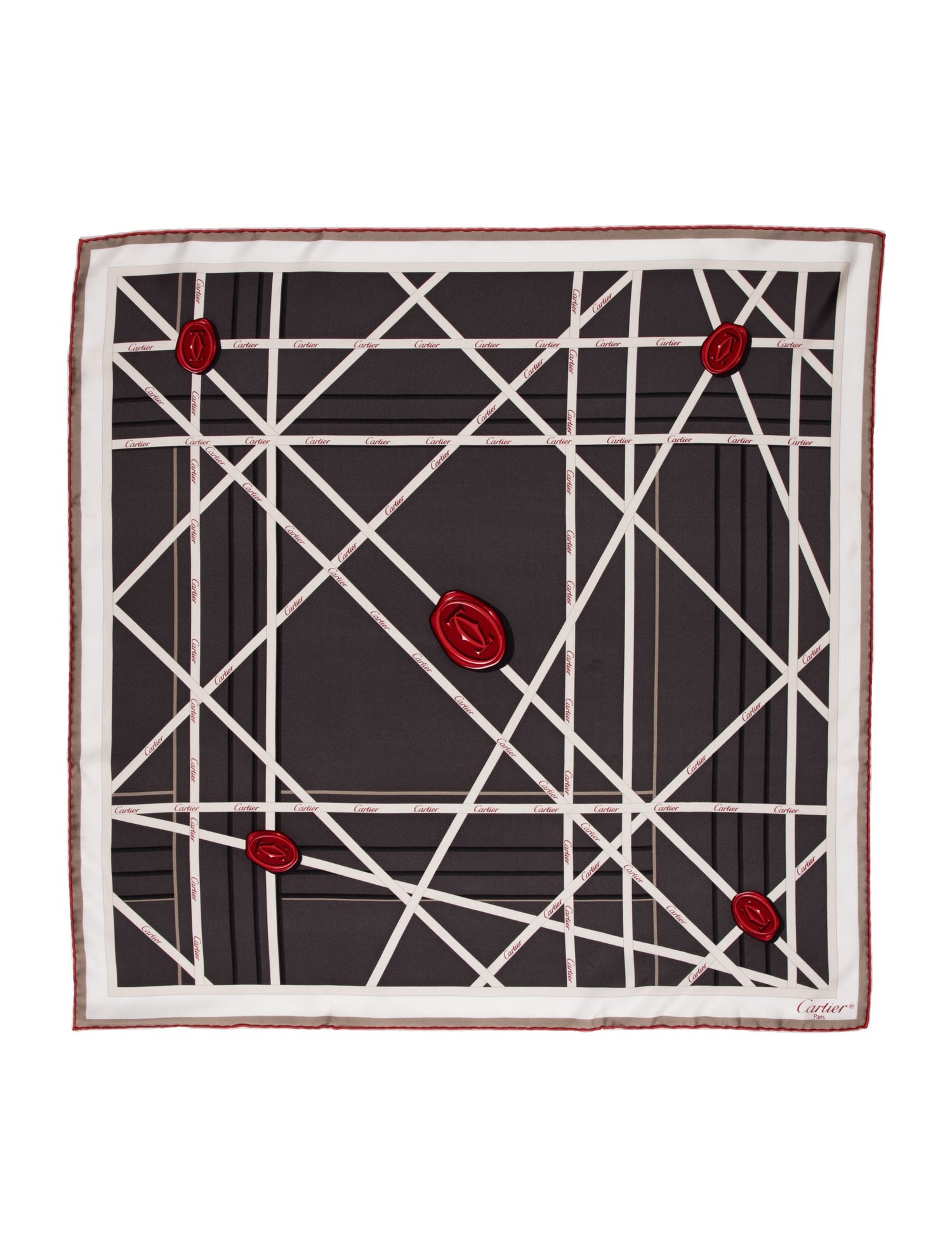 Cartier Silk Printed Scarf