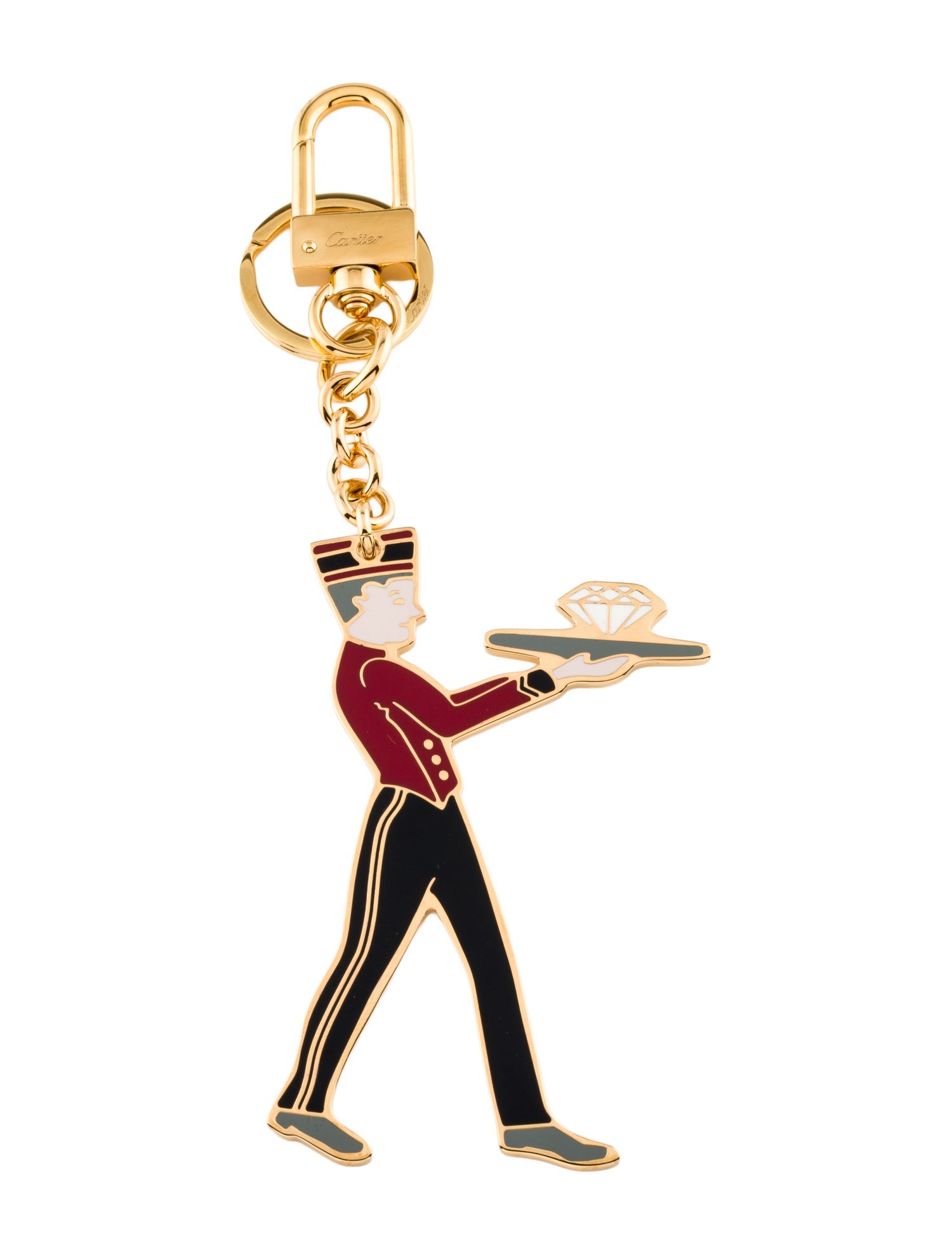 Cartier Gold Metallic Bag Charm