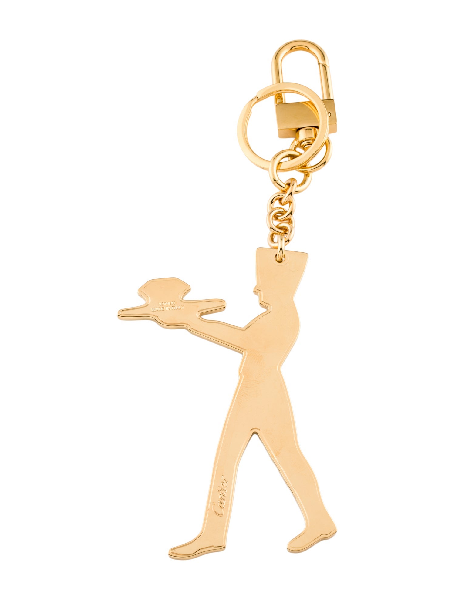 Cartier Gold Metallic Bag Charm
