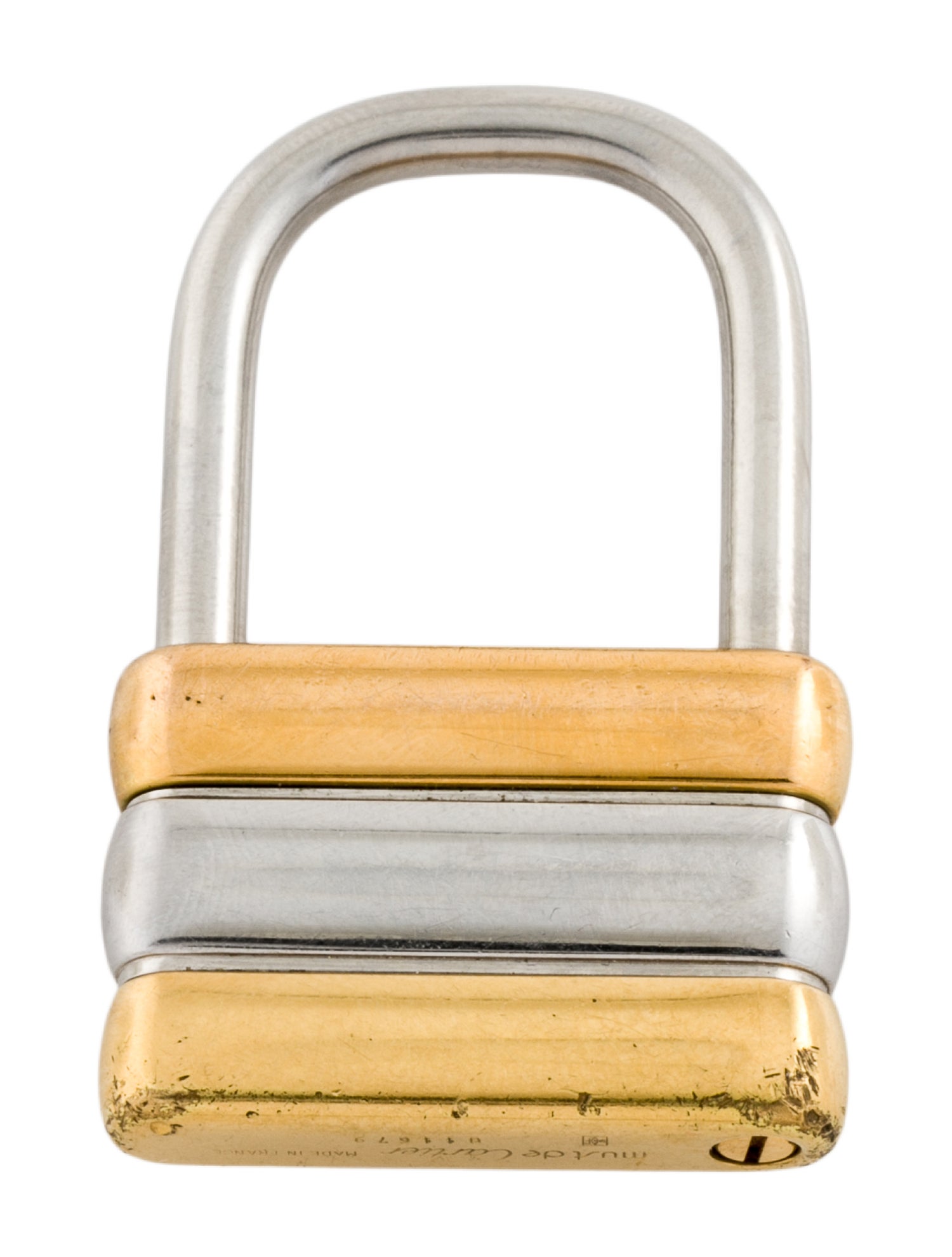 Cartier Stainless Steal Padlock Key Ring