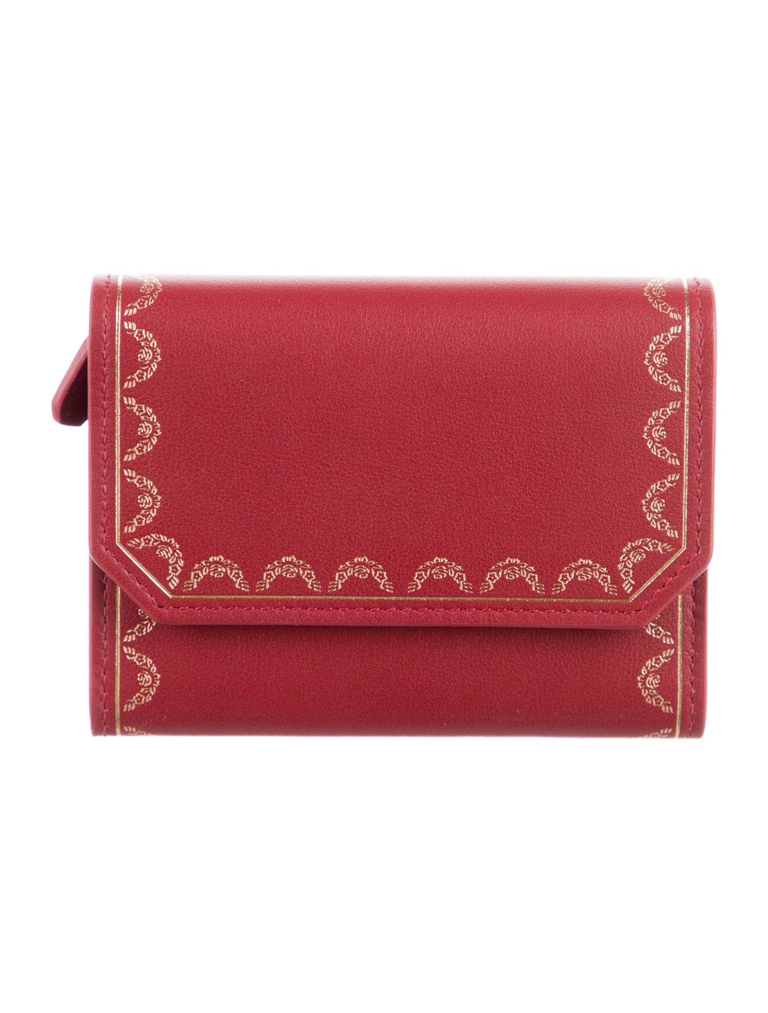 Cartier Leather Printed Compact Wallet