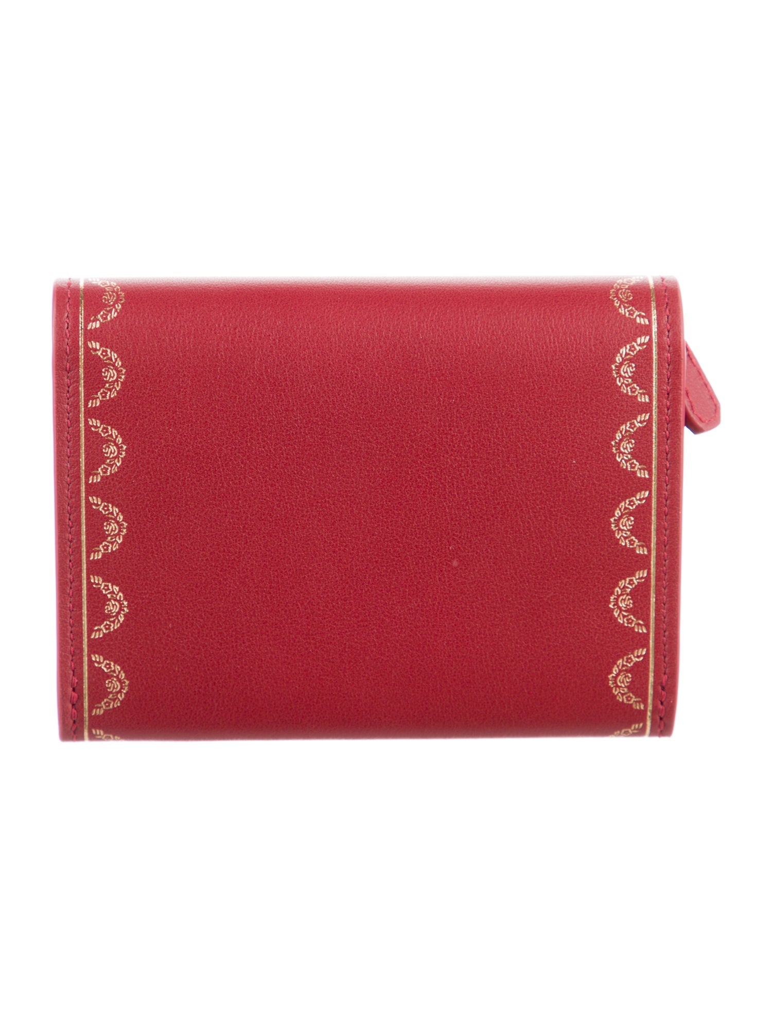 Cartier Leather Printed Compact Wallet