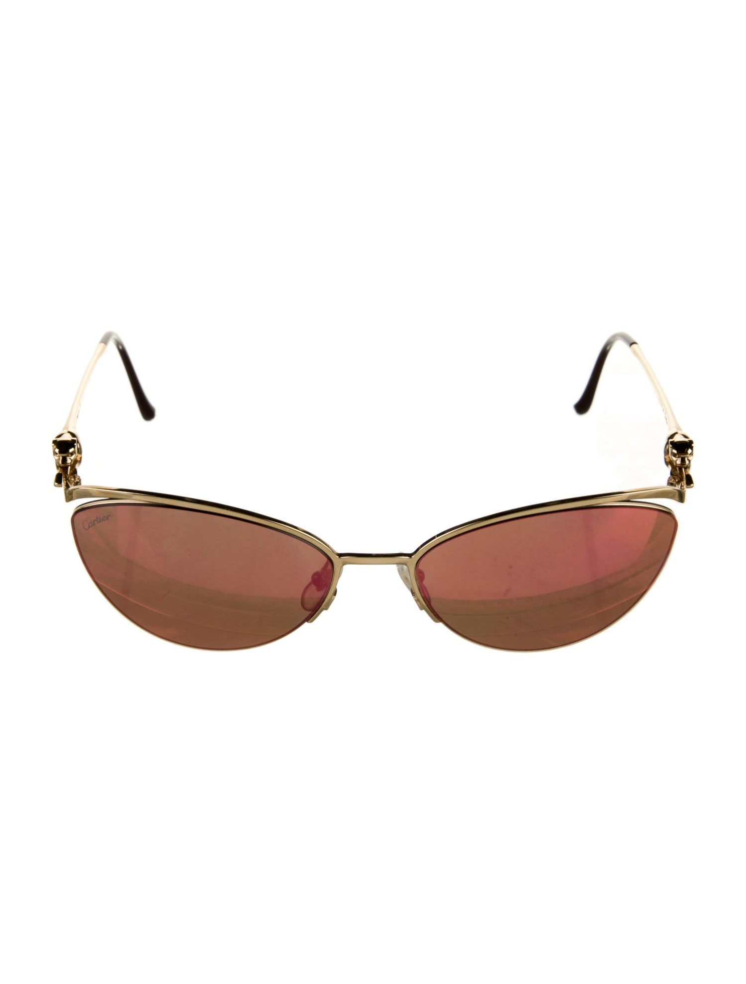 Cartier Cat-Eye Mirrored Sunglasses